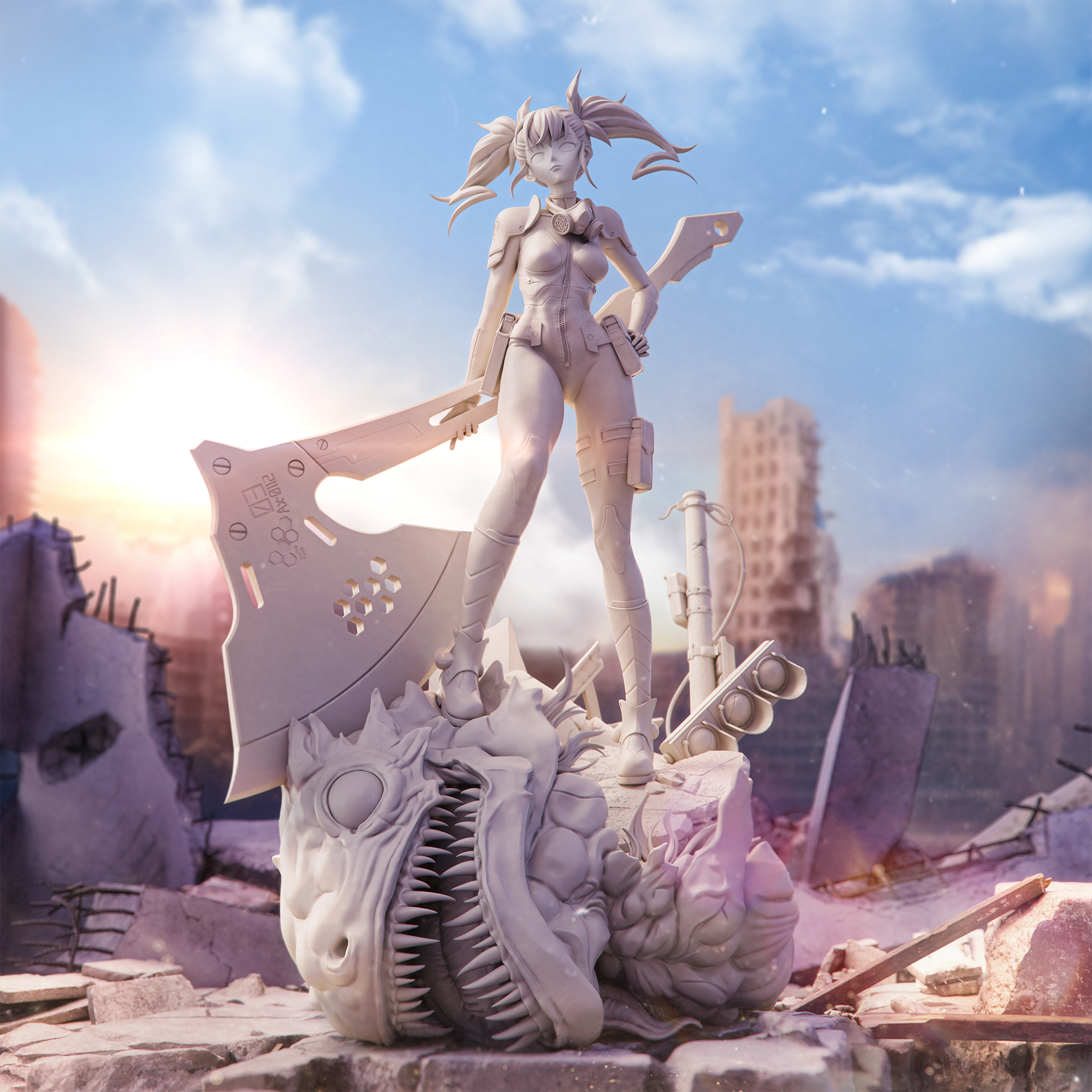 | Hand-Painted 14K 3D Resin Figures | Garage Kit