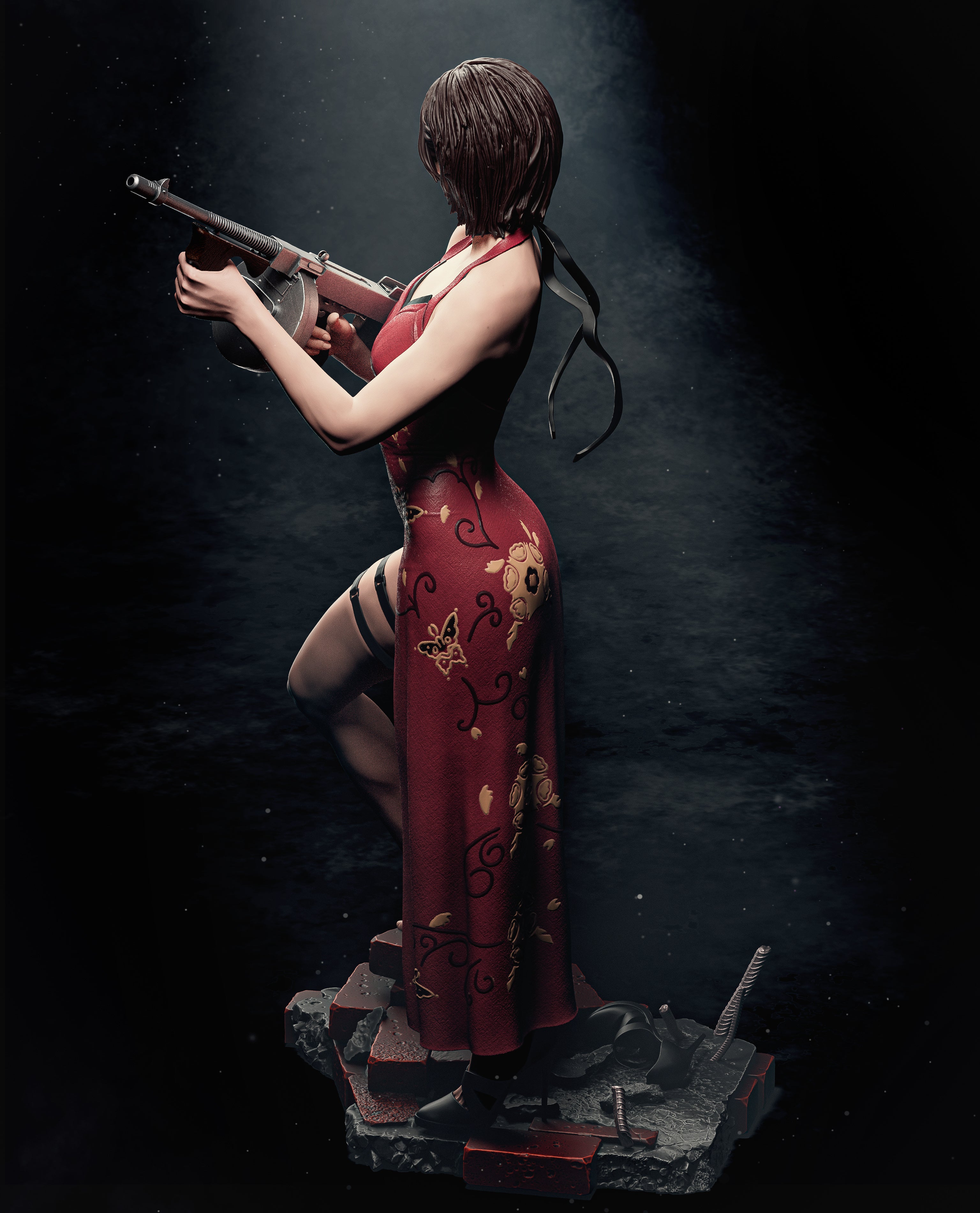 The Red Spy | Hand-Painted 14K 3D Resin Figures | Garage Kit