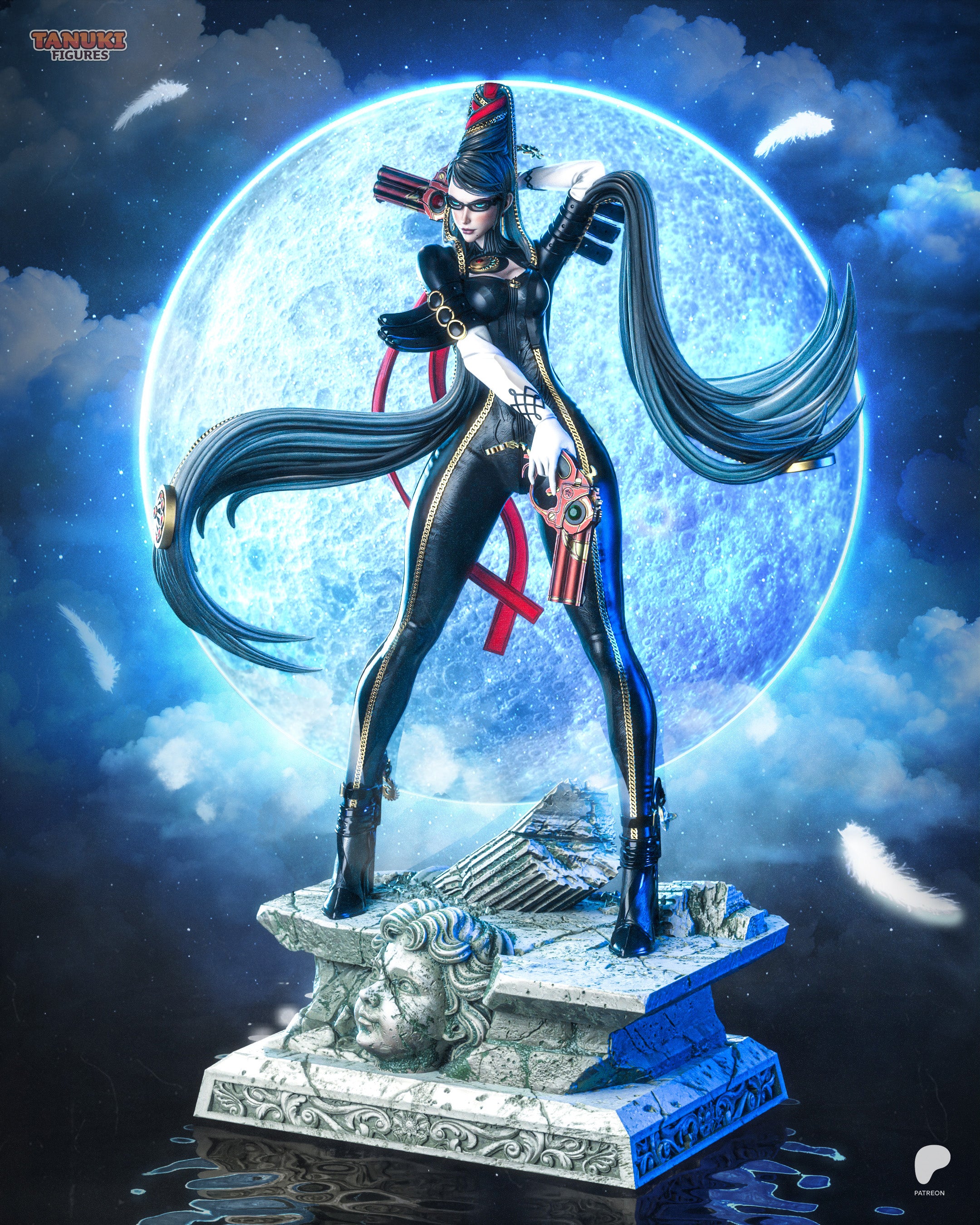 Elegant Gunslinger | Hand-Painted 14K 3D Resin Figures | Garage Kit