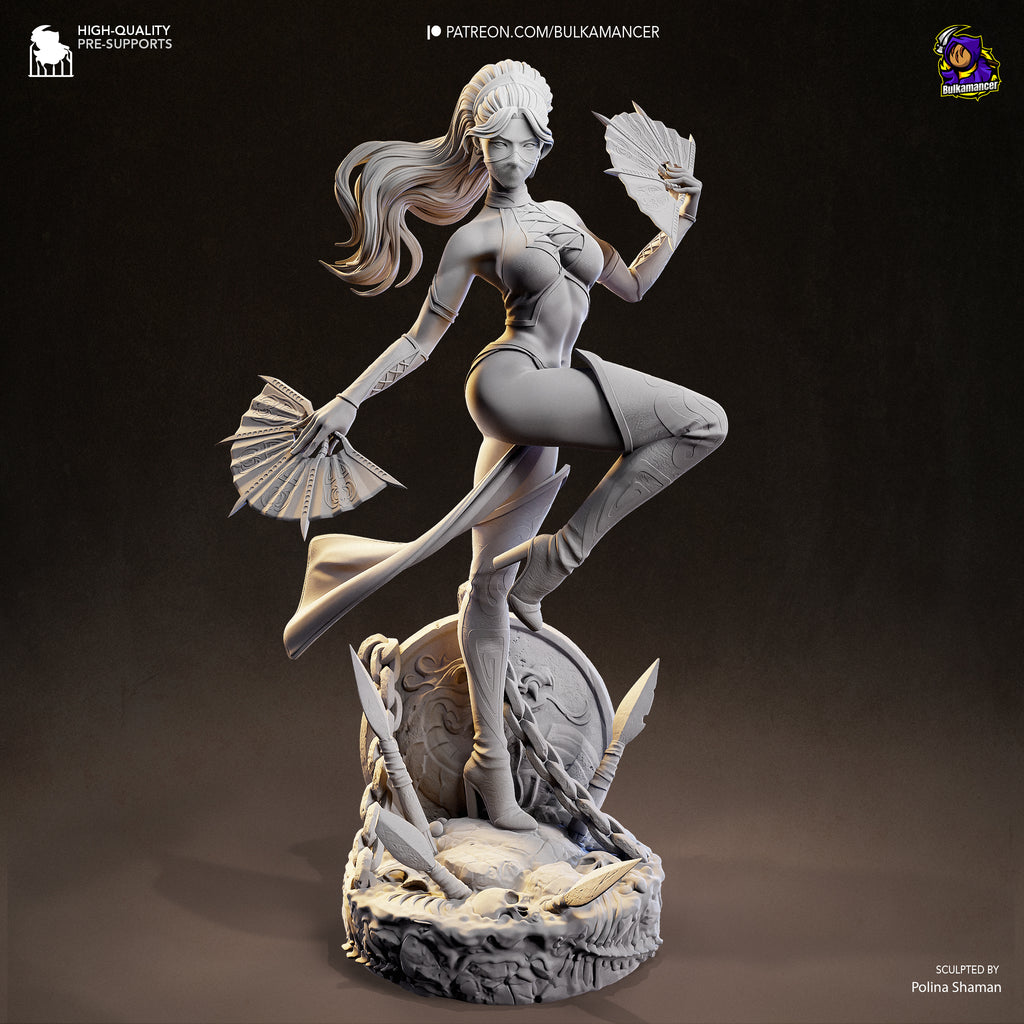 Feather Thrower | Hand-Painted 14K 3D Resin Figures | Garage Kit
