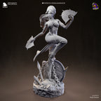 Feather Thrower | Hand-Painted 14K 3D Resin Figures | Garage Kit