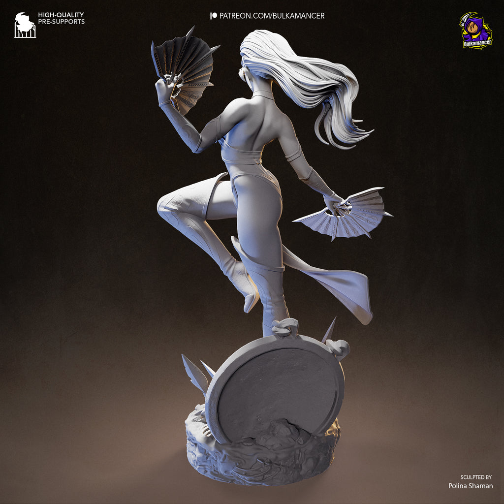 Feather Thrower | Hand-Painted 14K 3D Resin Figures | Garage Kit