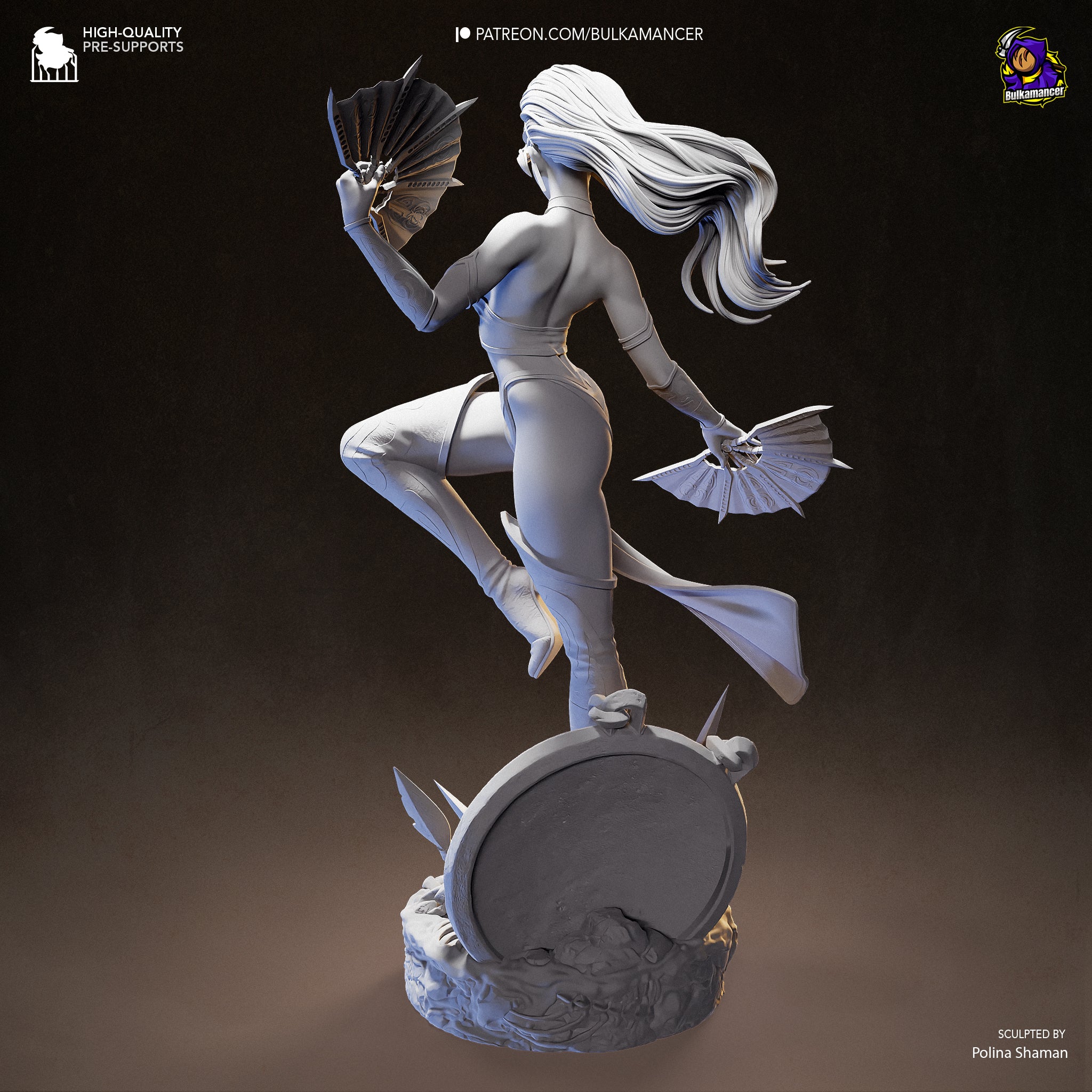 Feather Thrower | Hand-Painted 14K 3D Resin Figures | Garage Kit