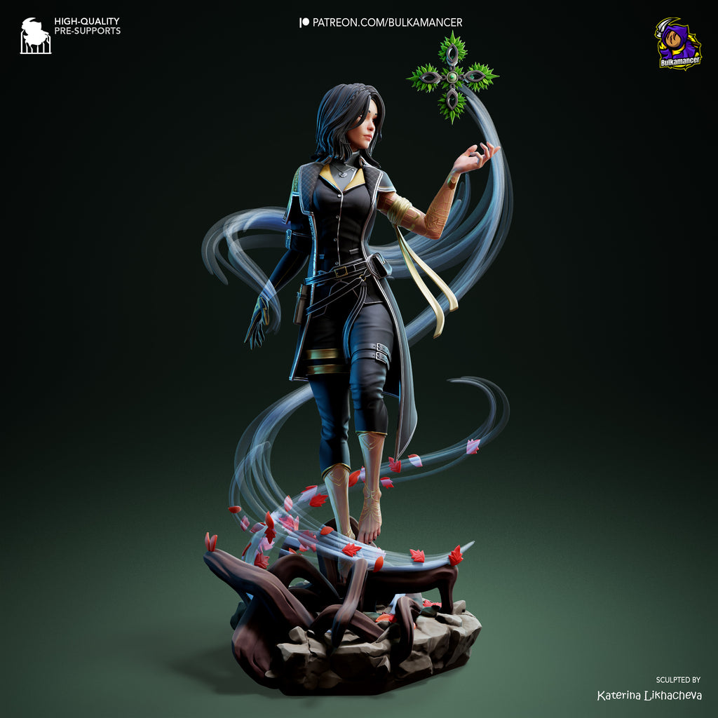 Elemental Mage | Hand-Painted 14K 3D Resin Figures | Garage Kit