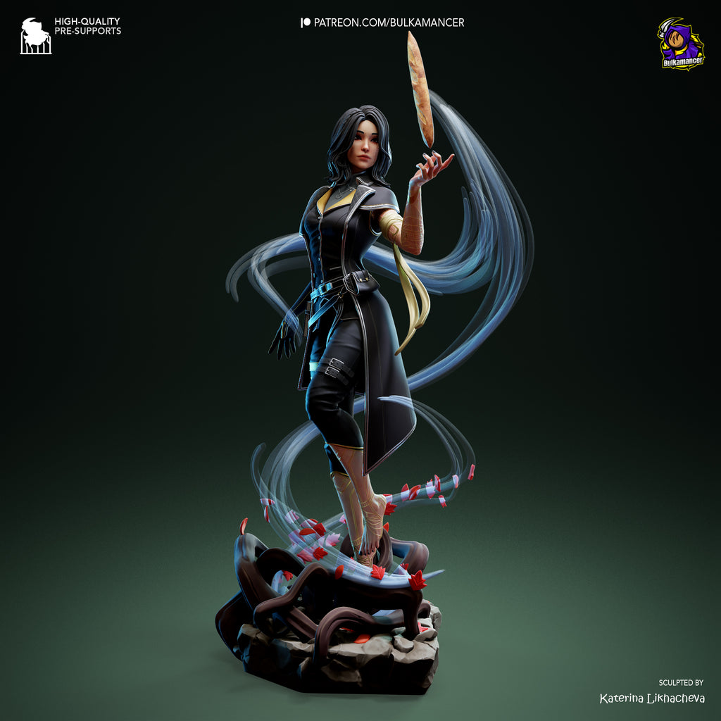 Elemental Mage | Hand-Painted 14K 3D Resin Figures | Garage Kit