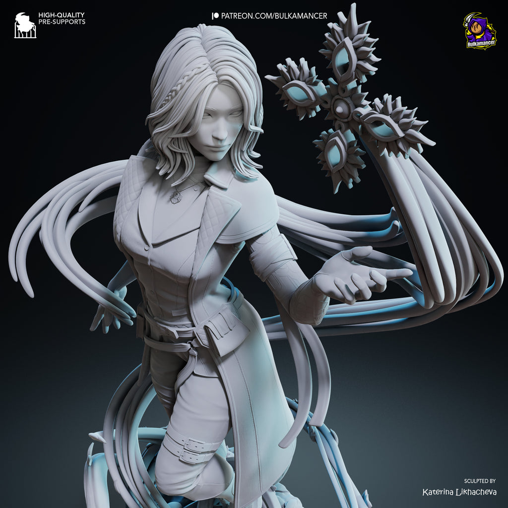 Elemental Mage | Hand-Painted 14K 3D Resin Figures | Garage Kit