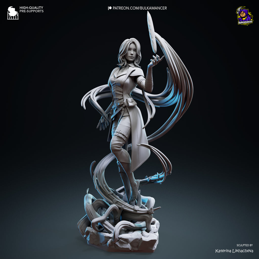 Elemental Mage | Hand-Painted 14K 3D Resin Figures | Garage Kit