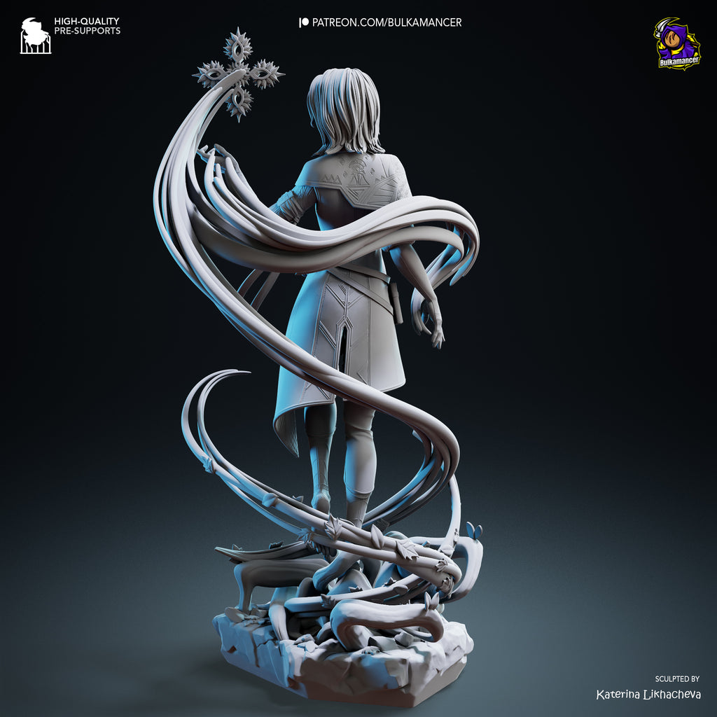 Elemental Mage | Hand-Painted 14K 3D Resin Figures | Garage Kit