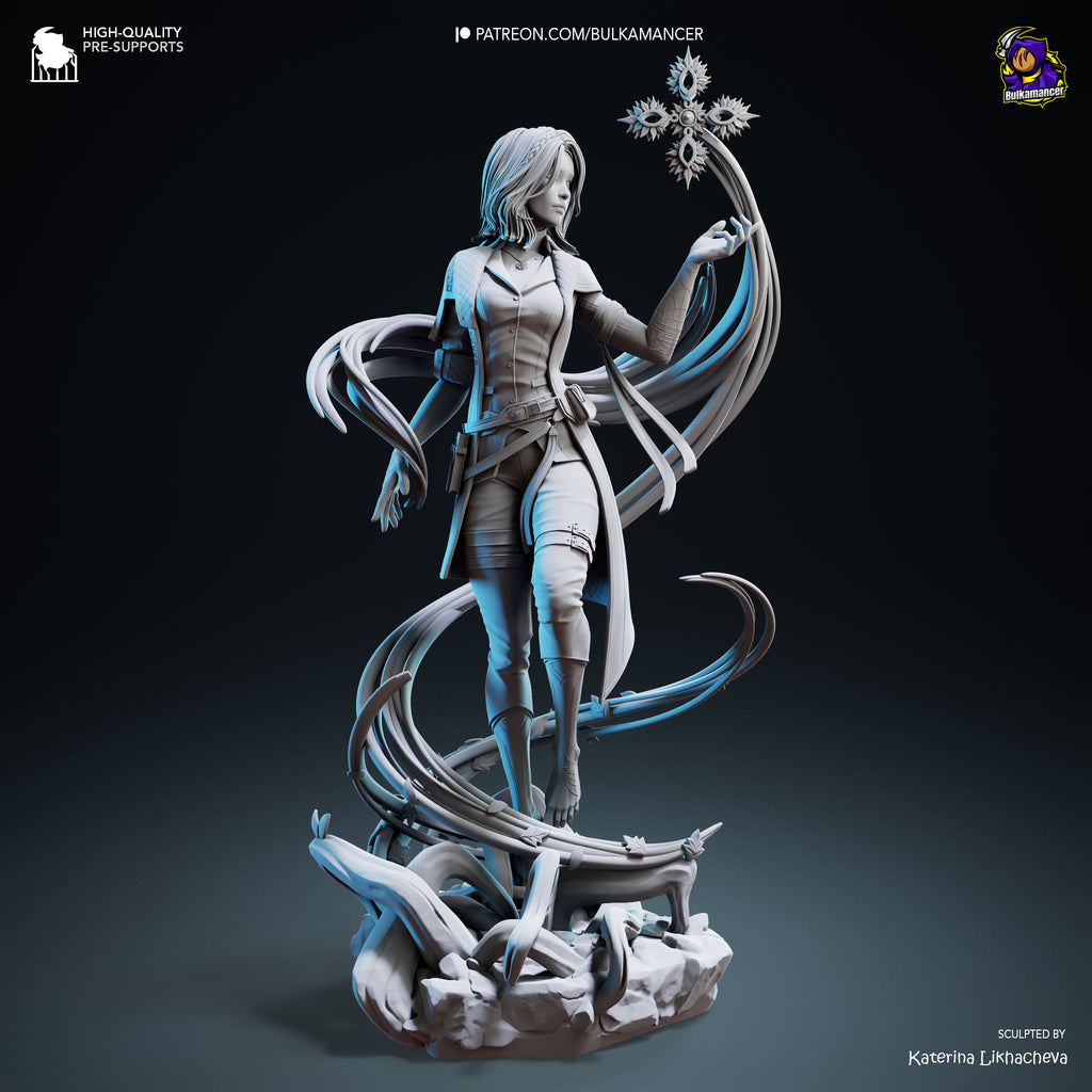 Elemental Mage | Hand-Painted 14K 3D Resin Figures | Garage Kit