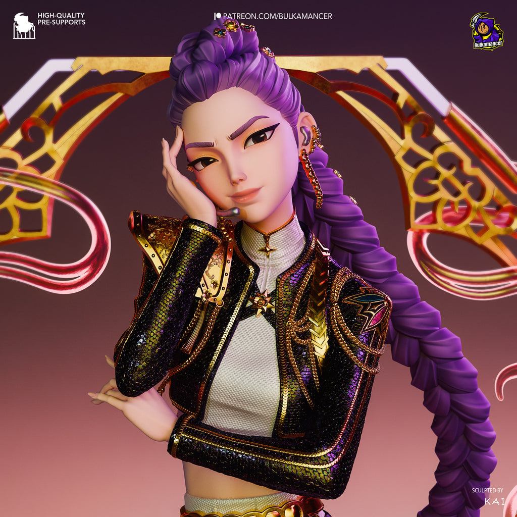 Half-Demon Singer | Hand-Painted 14K 3D Resin Figures | Garage Kit