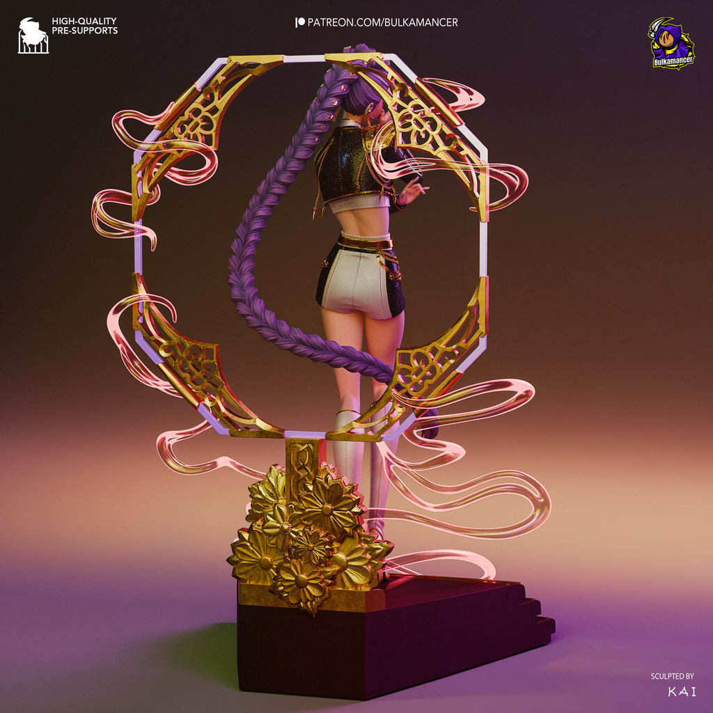 Half-Demon Singer | Hand-Painted 14K 3D Resin Figures | Garage Kit