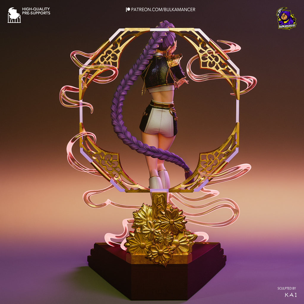 Half-Demon Singer | Hand-Painted 14K 3D Resin Figures | Garage Kit