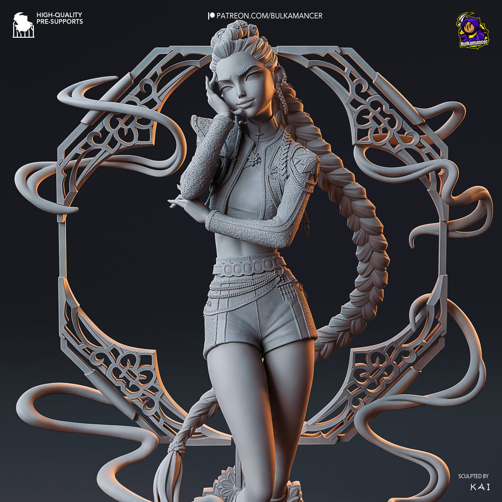 Half-Demon Singer | Hand-Painted 14K 3D Resin Figures | Garage Kit