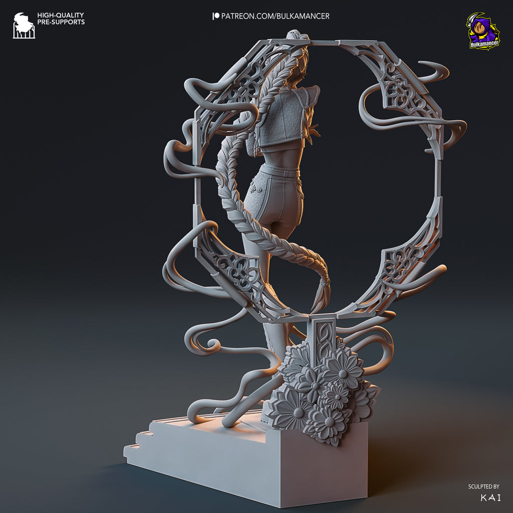 Half-Demon Singer | Hand-Painted 14K 3D Resin Figures | Garage Kit