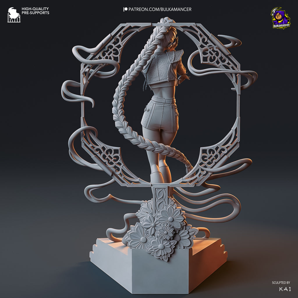Half-Demon Singer | Hand-Painted 14K 3D Resin Figures | Garage Kit