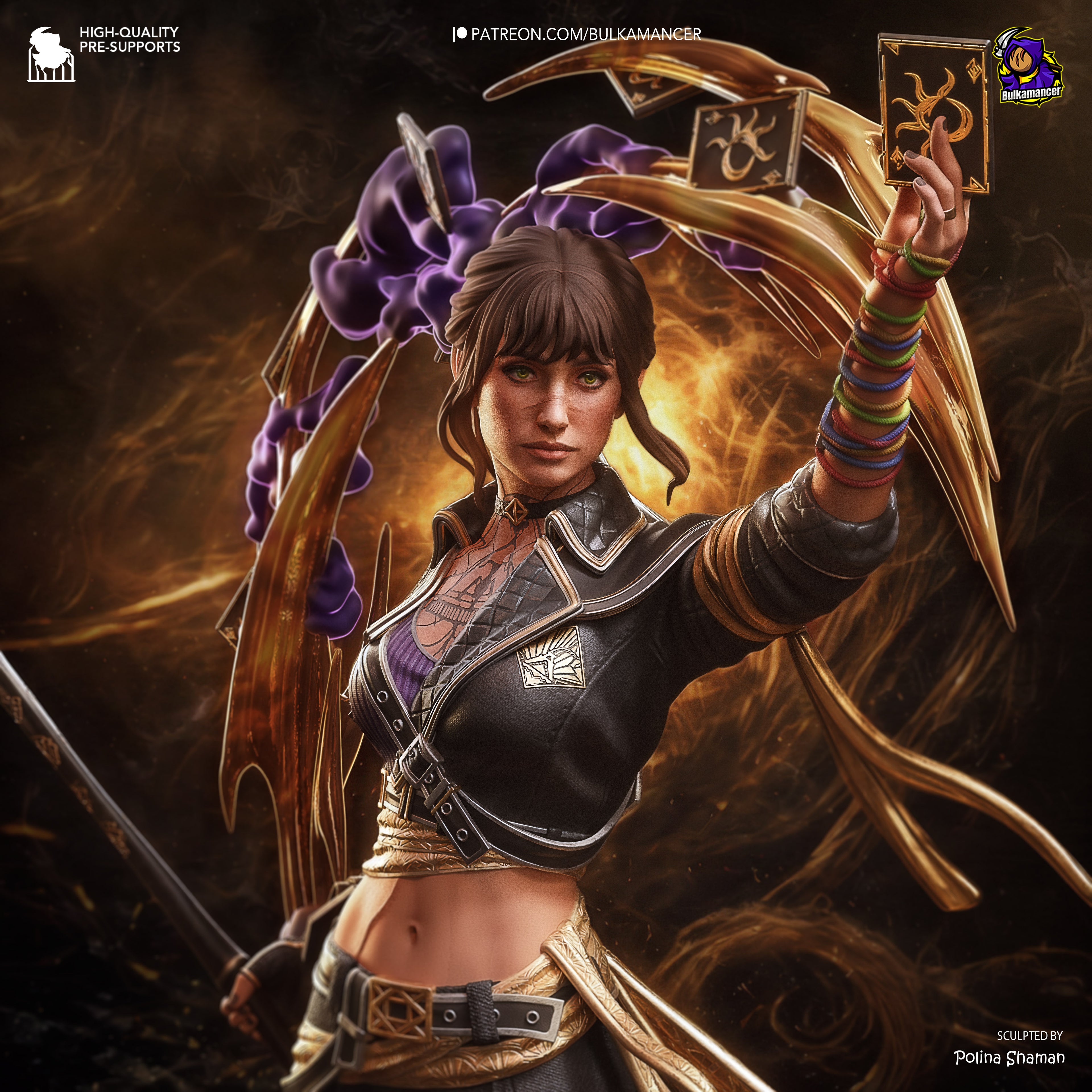 The Dark Cards | Hand-Painted 14K 3D Resin Figures | Garage Kit
