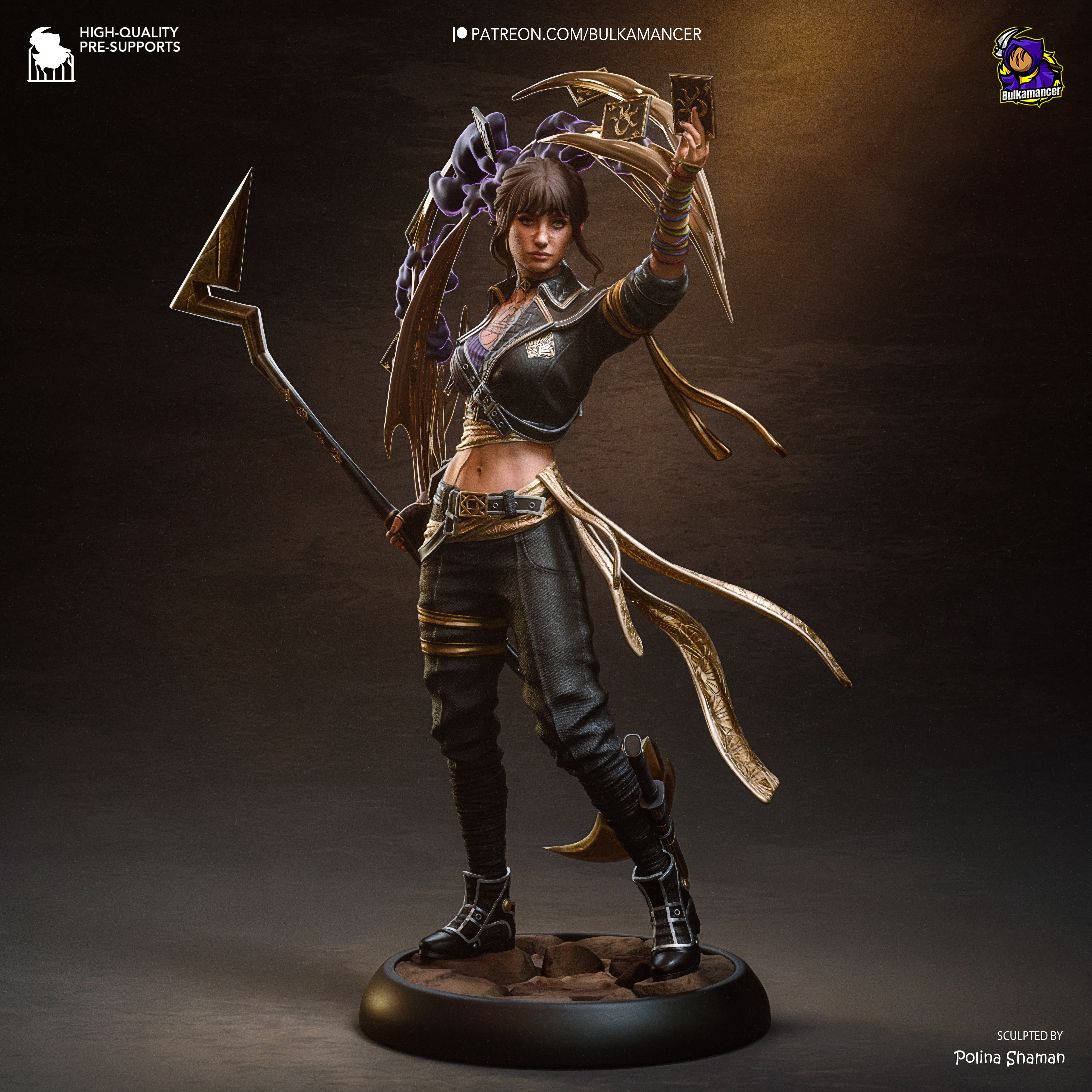 The Dark Cards | Hand-Painted 14K 3D Resin Figures | Garage Kit