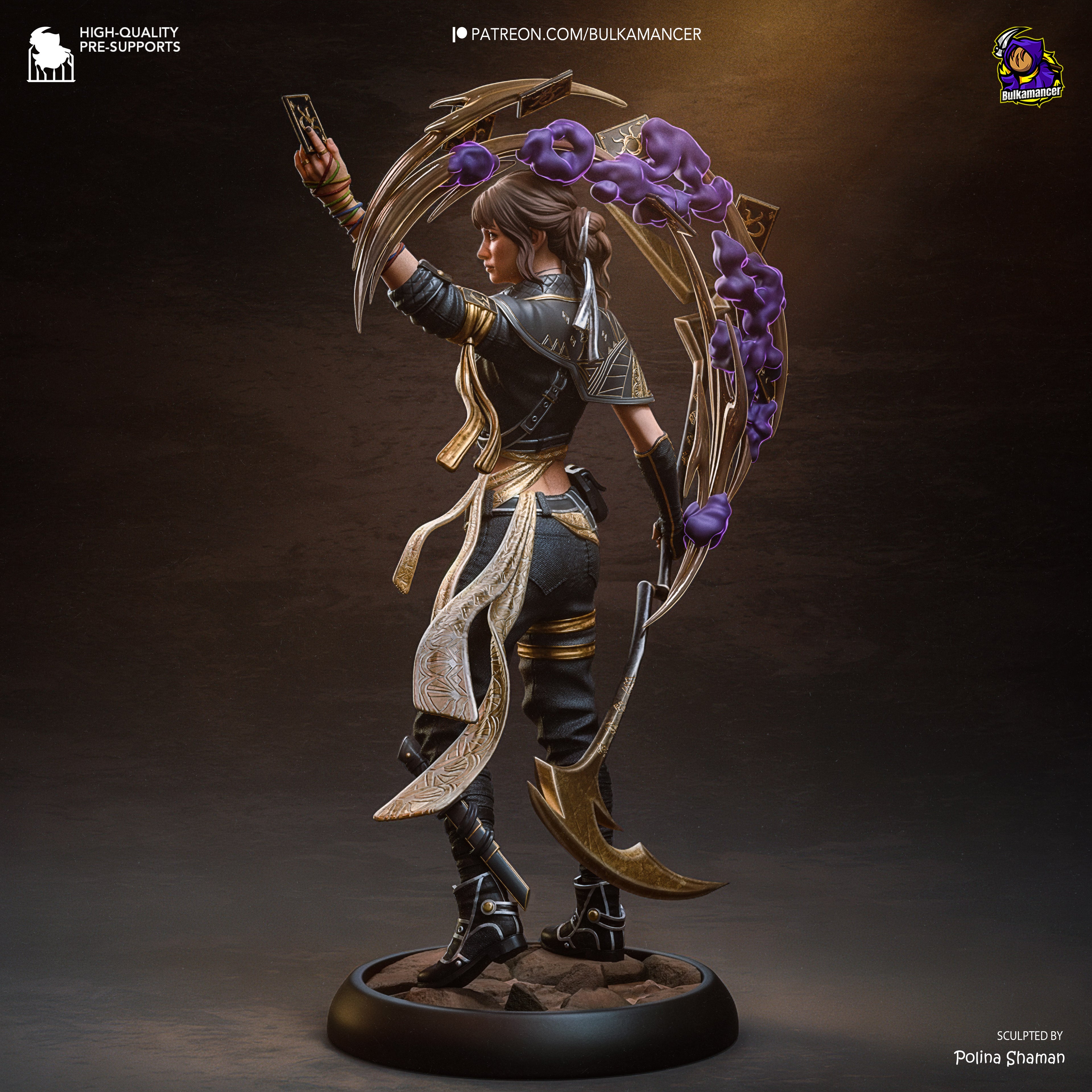 The Dark Cards | Hand-Painted 14K 3D Resin Figures | Garage Kit