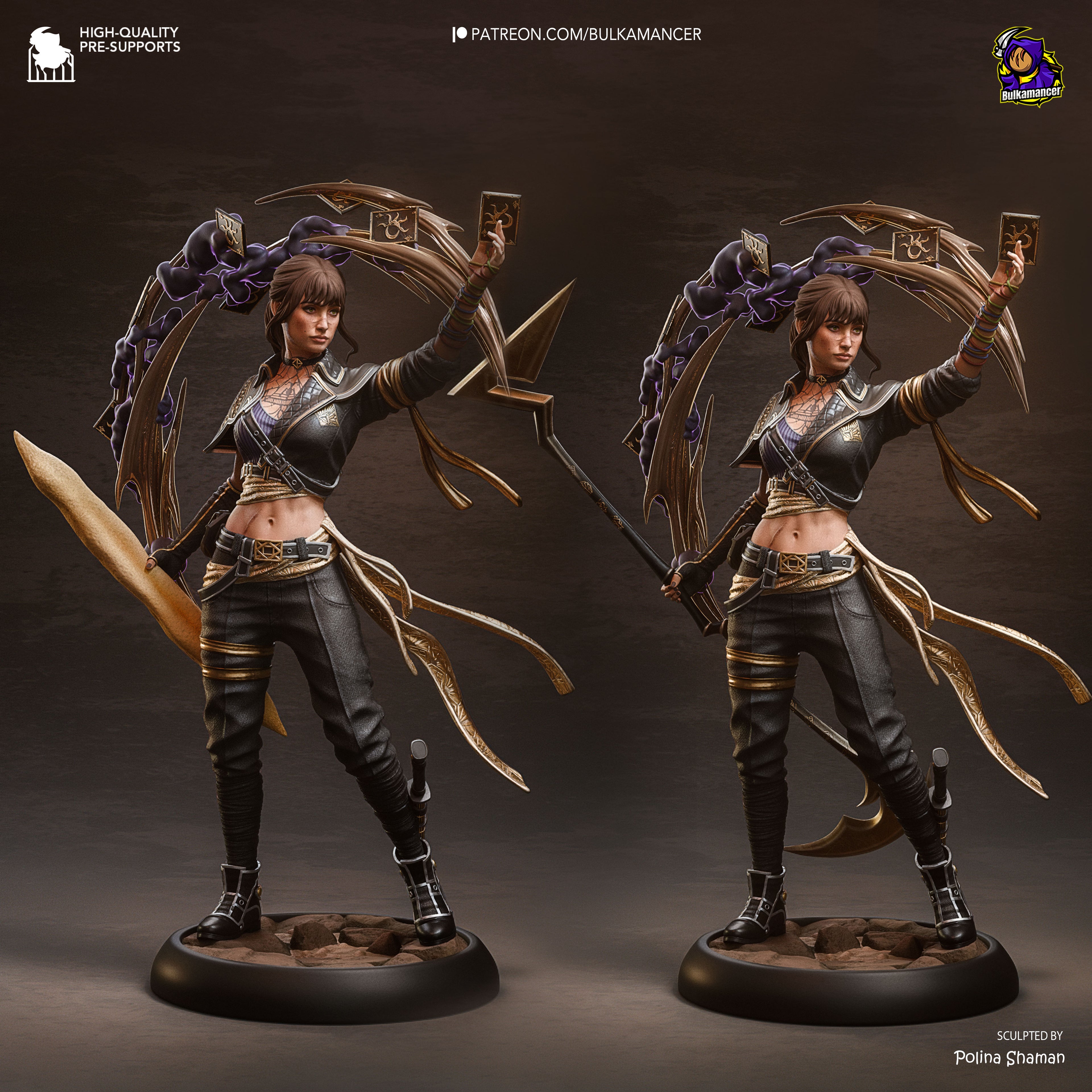 The Dark Cards | Hand-Painted 14K 3D Resin Figures | Garage Kit