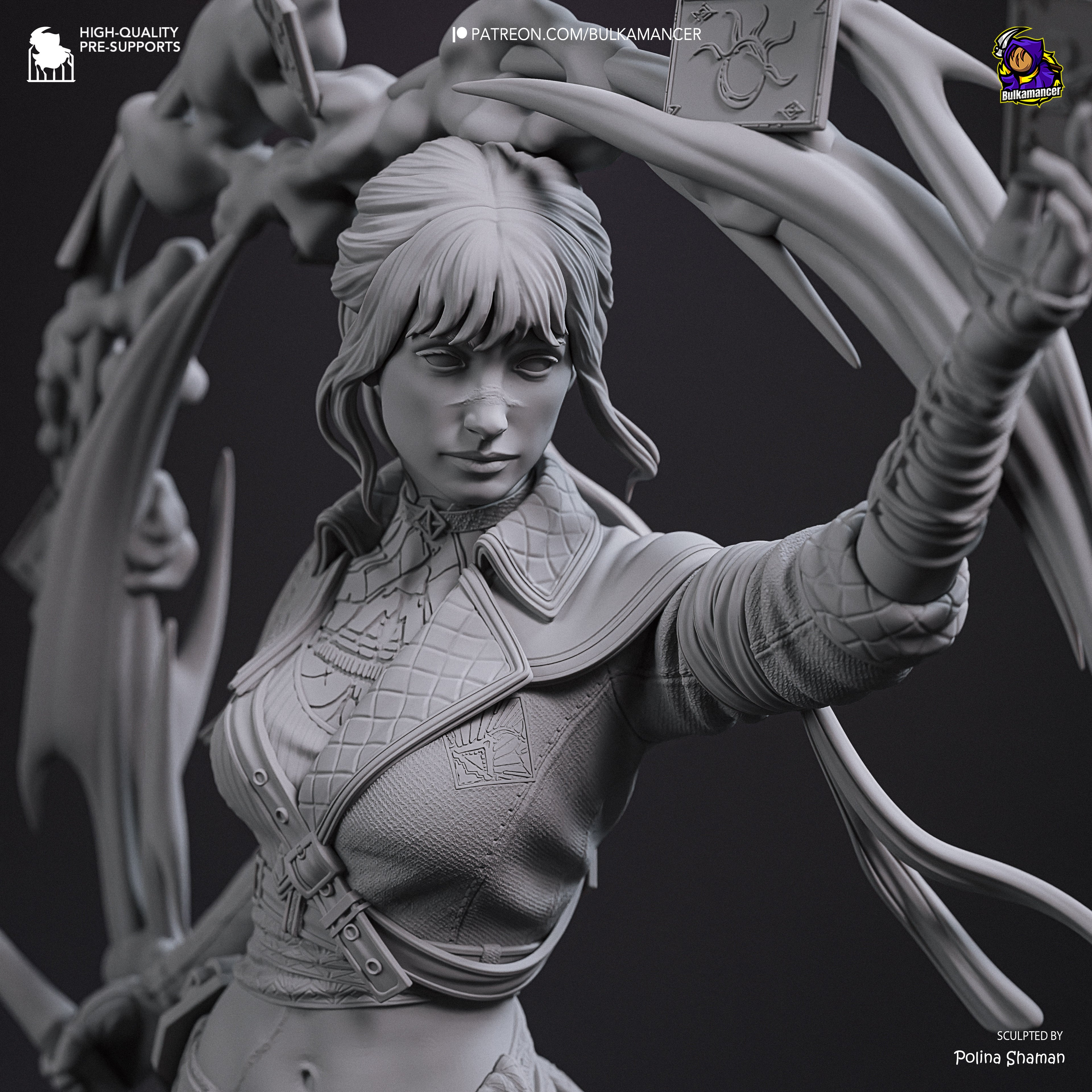 The Dark Cards | Hand-Painted 14K 3D Resin Figures | Garage Kit