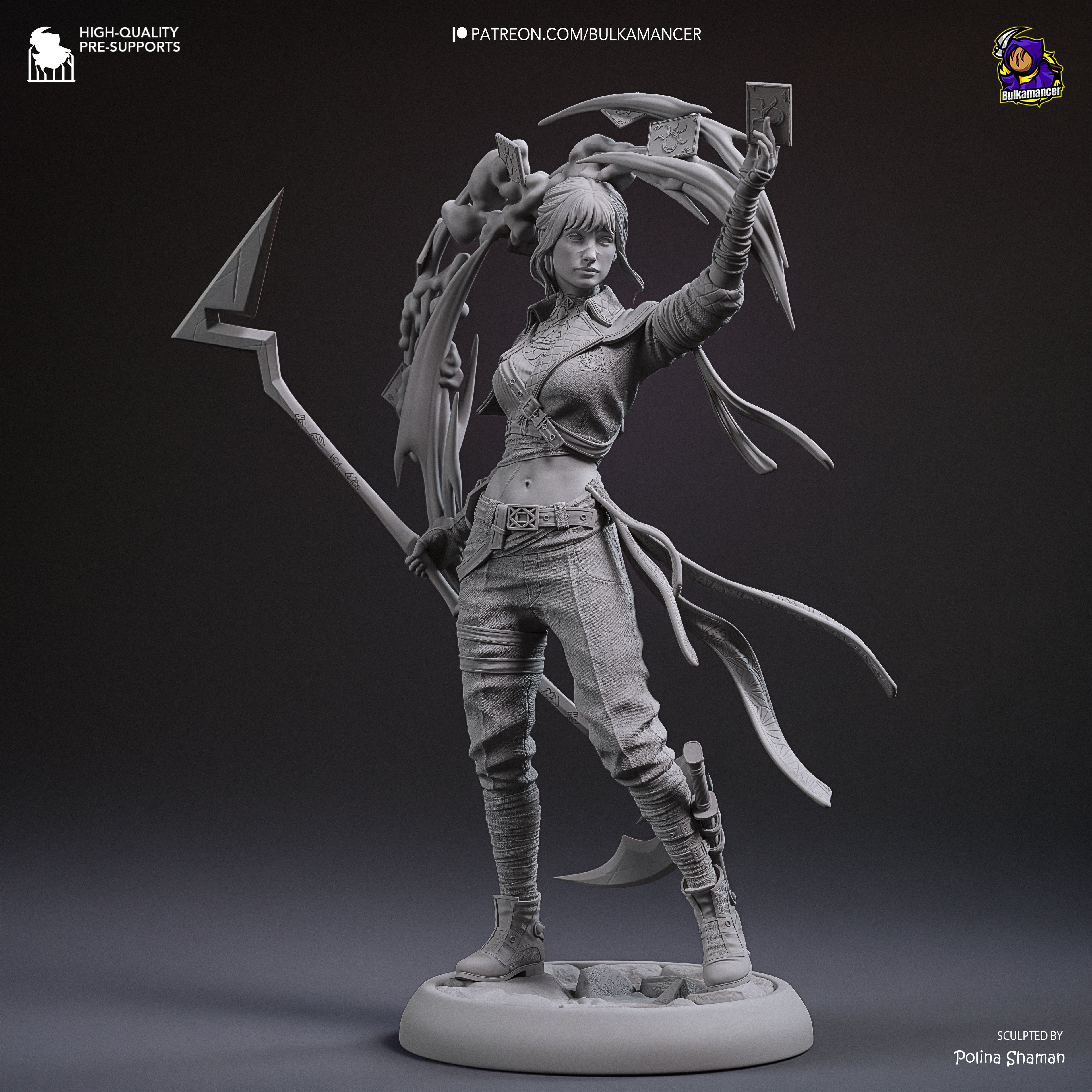 The Dark Cards | Hand-Painted 14K 3D Resin Figures | Garage Kit