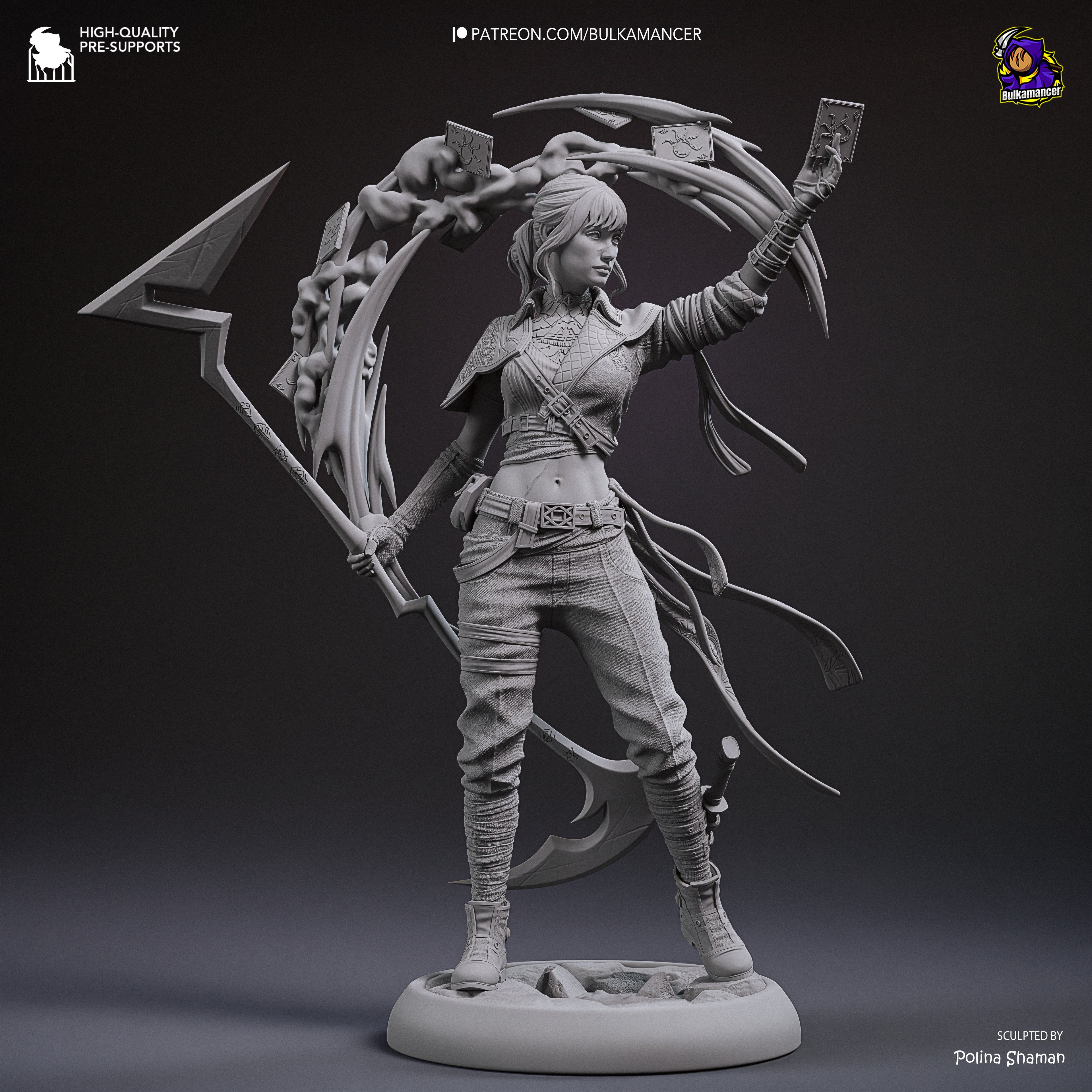 The Dark Cards | Hand-Painted 14K 3D Resin Figures | Garage Kit