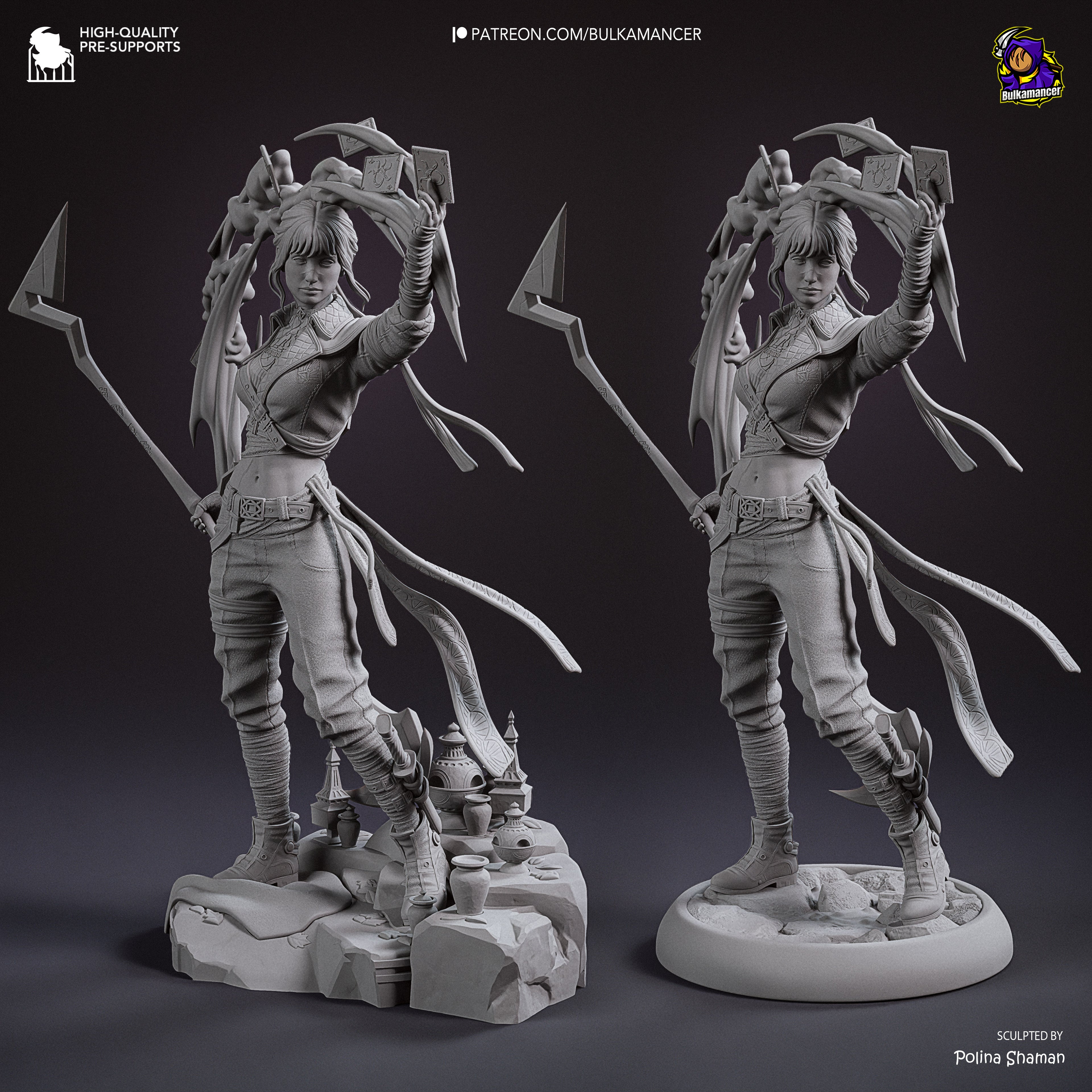 The Dark Cards | Hand-Painted 14K 3D Resin Figures | Garage Kit
