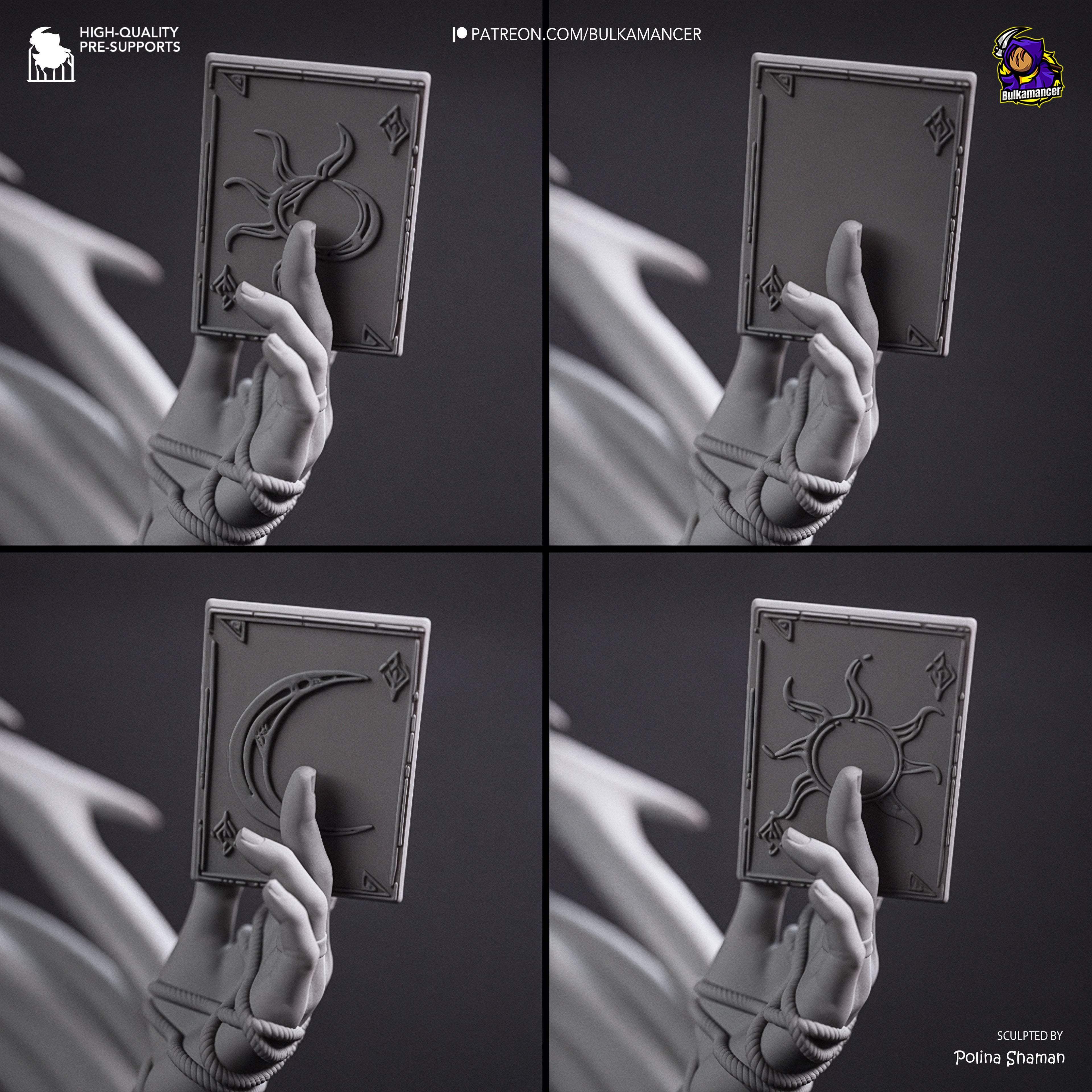 The Dark Cards | Hand-Painted 14K 3D Resin Figures | Garage Kit