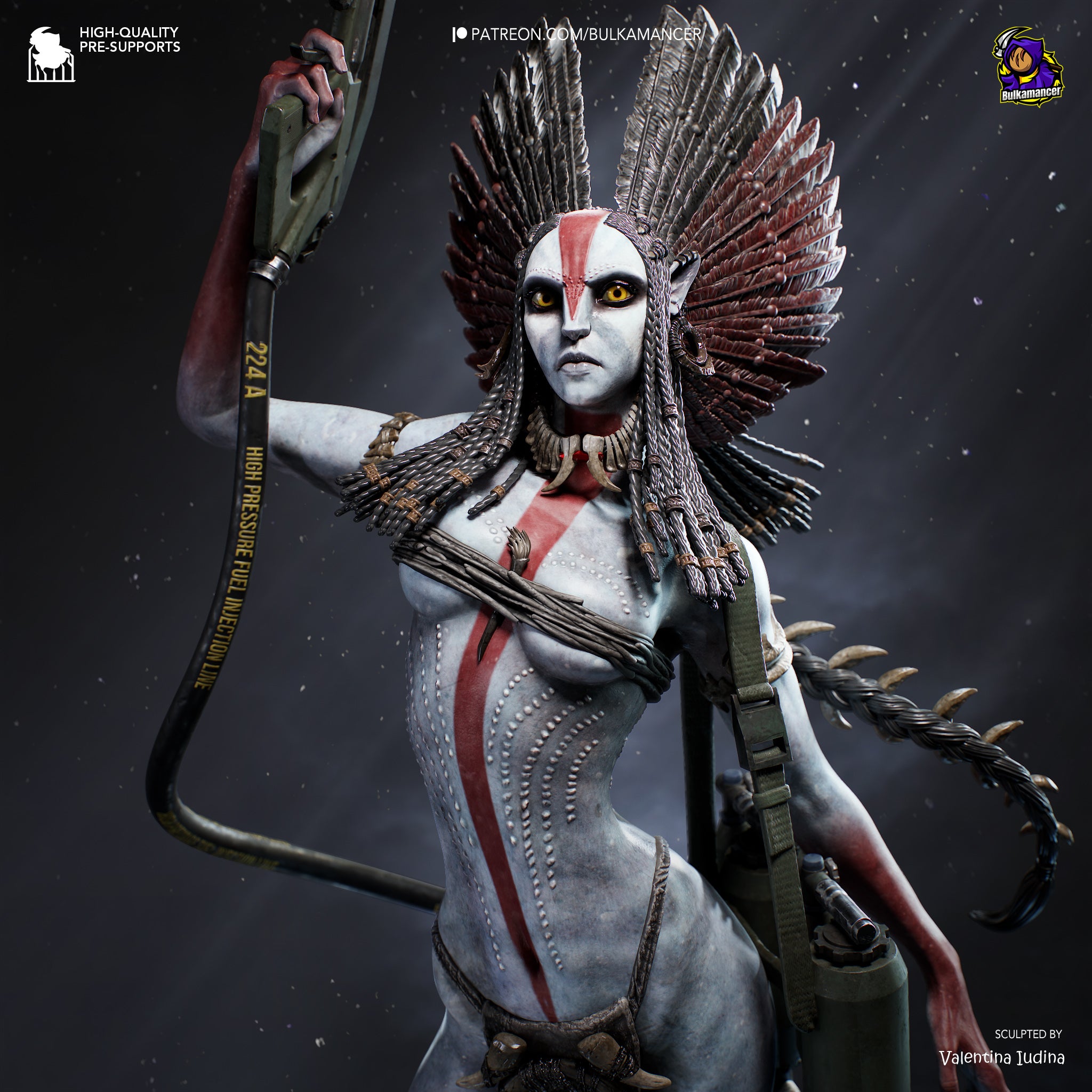 Queen of Flames | Hand-Painted 14K 3D Resin Figures | Garage Kit