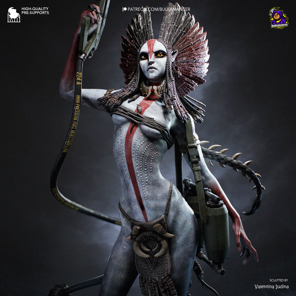 Queen of Flames | Hand-Painted 14K 3D Resin Figures | Garage Kit