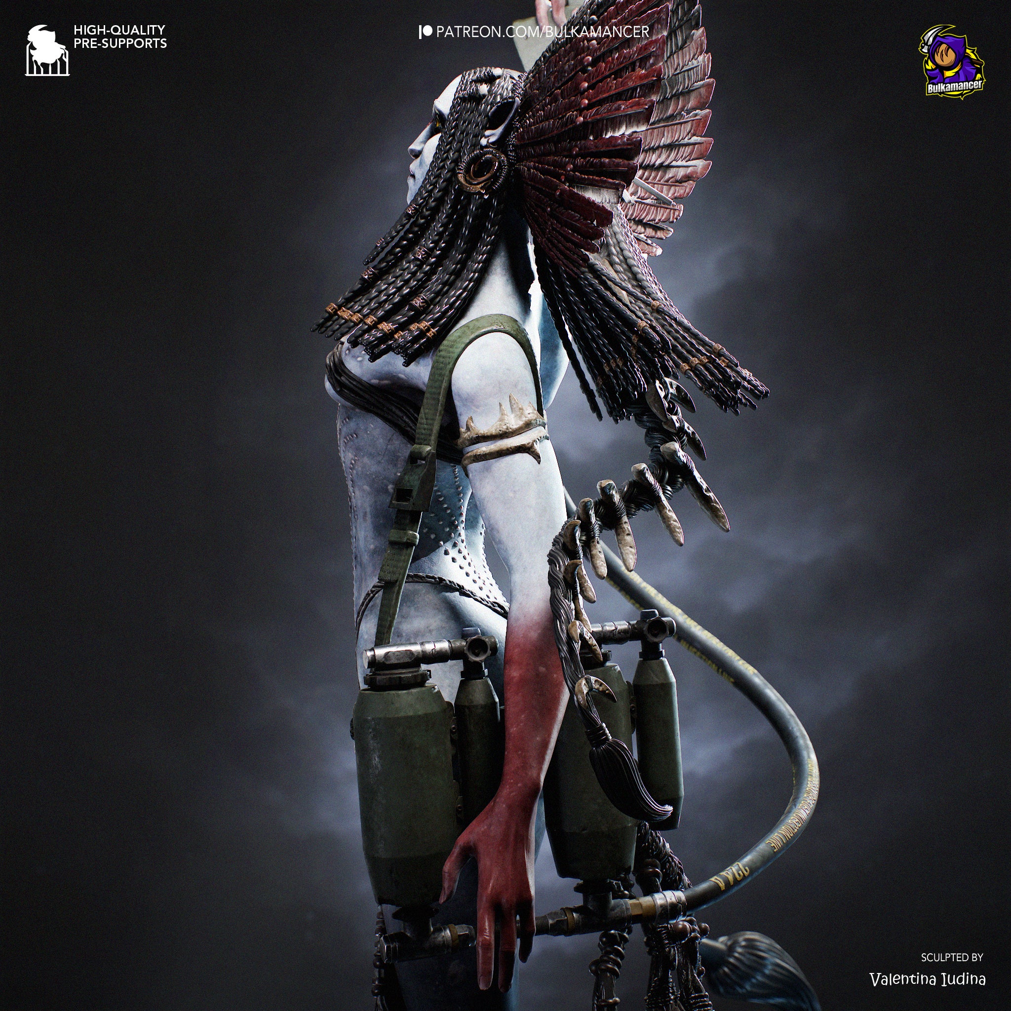 Queen of Flames | Hand-Painted 14K 3D Resin Figures | Garage Kit