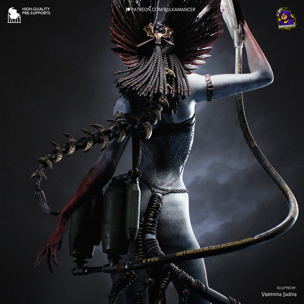 Queen of Flames | Hand-Painted 14K 3D Resin Figures | Garage Kit