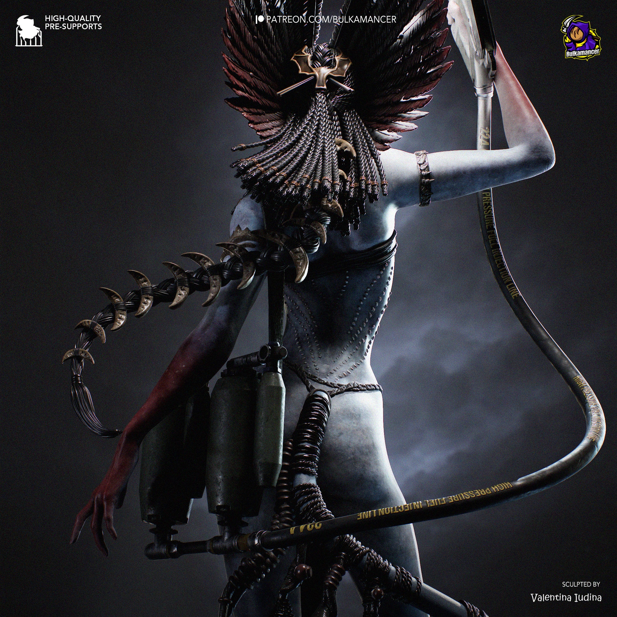 Queen of Flames | Hand-Painted 14K 3D Resin Figures | Garage Kit