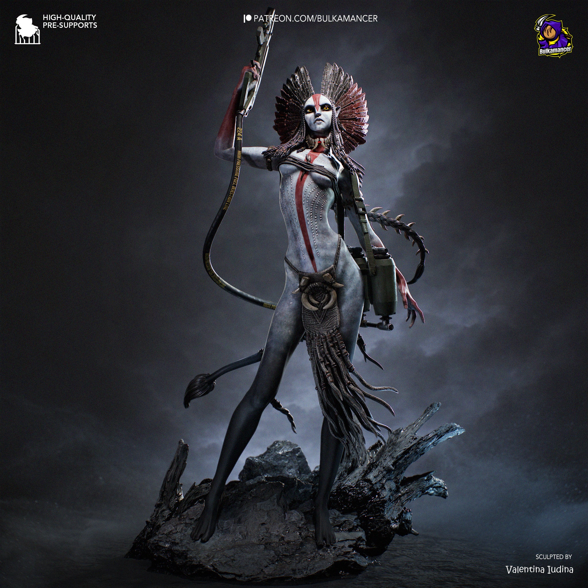Queen of Flames | Hand-Painted 14K 3D Resin Figures | Garage Kit