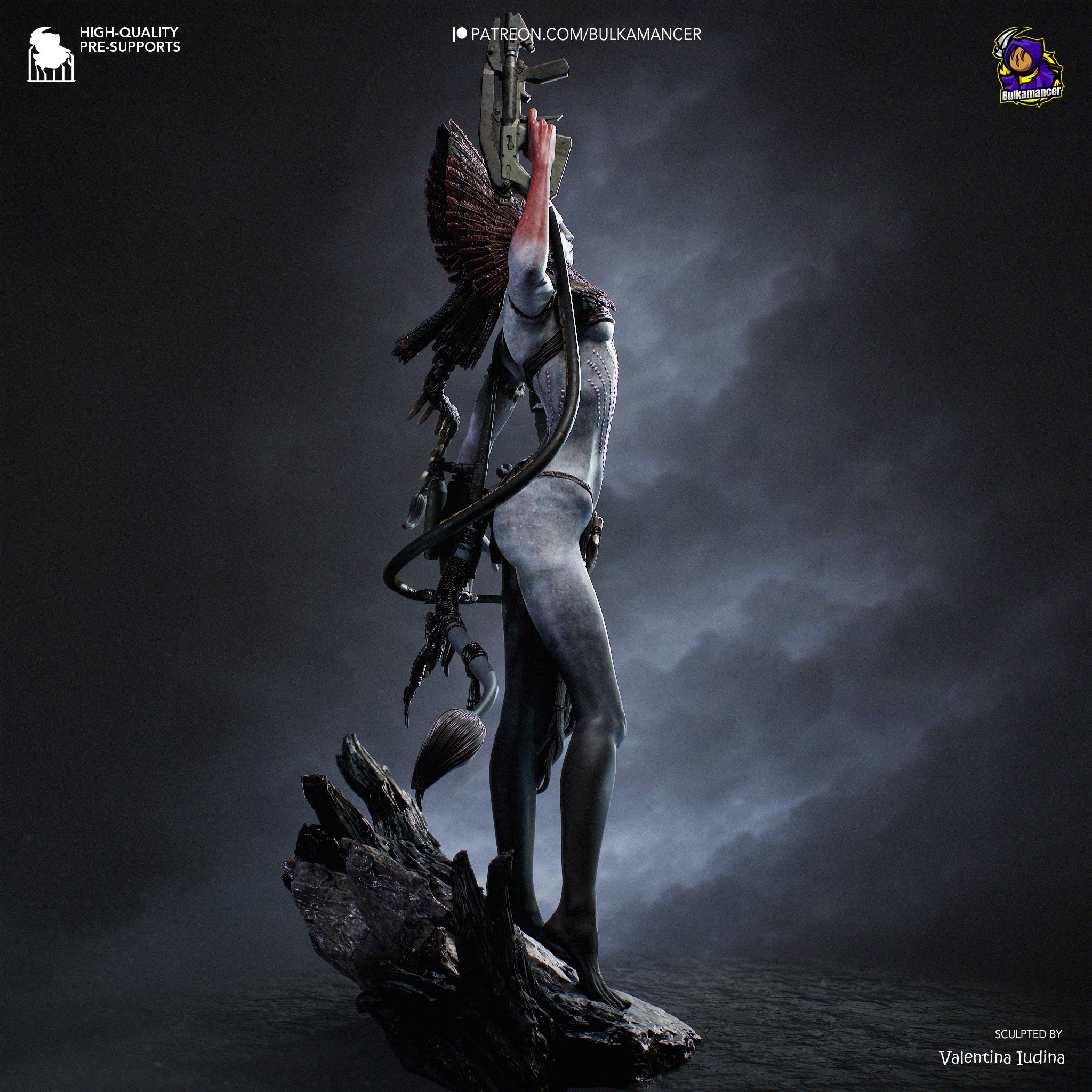 Queen of Flames | Hand-Painted 14K 3D Resin Figures | Garage Kit