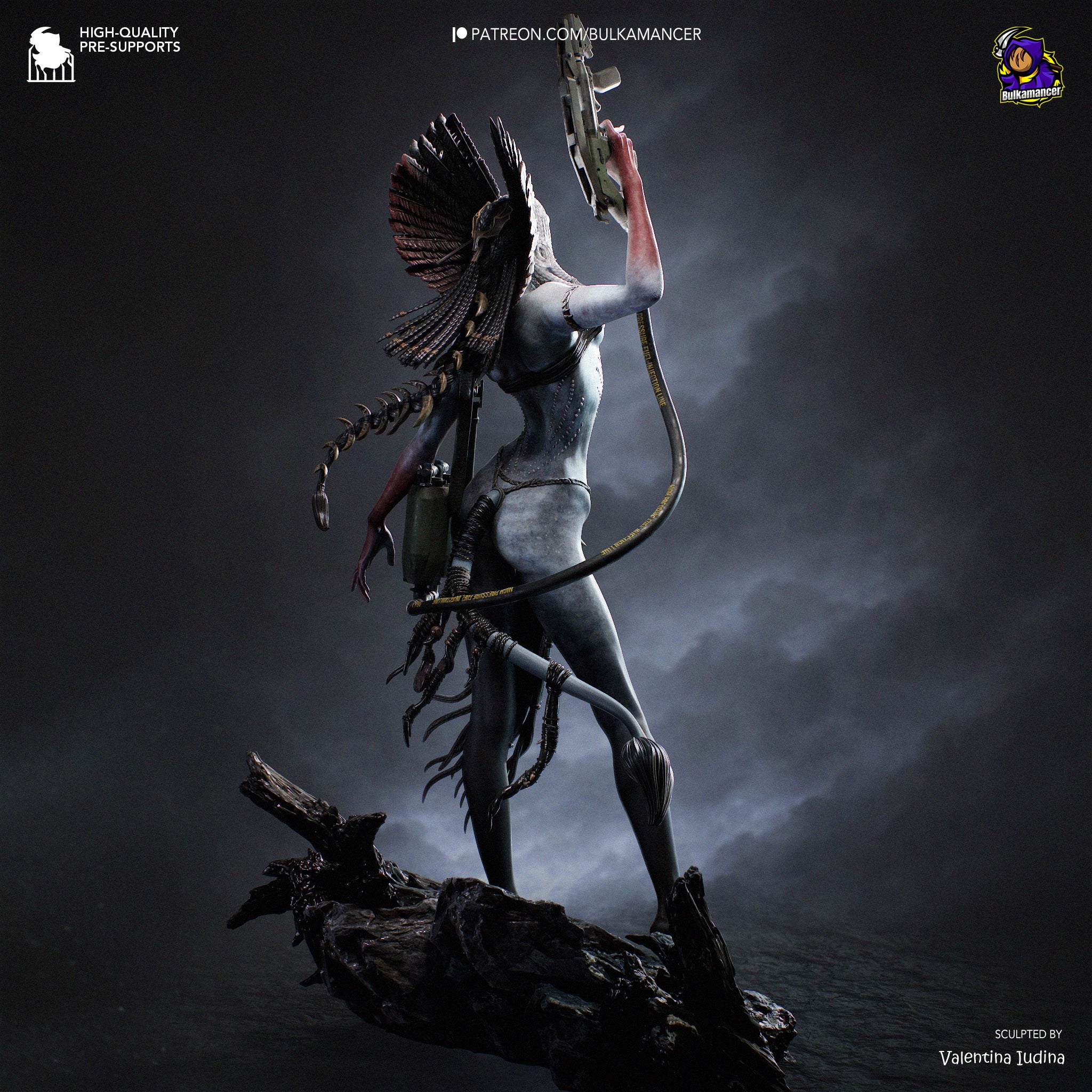 Queen of Flames | Hand-Painted 14K 3D Resin Figures | Garage Kit