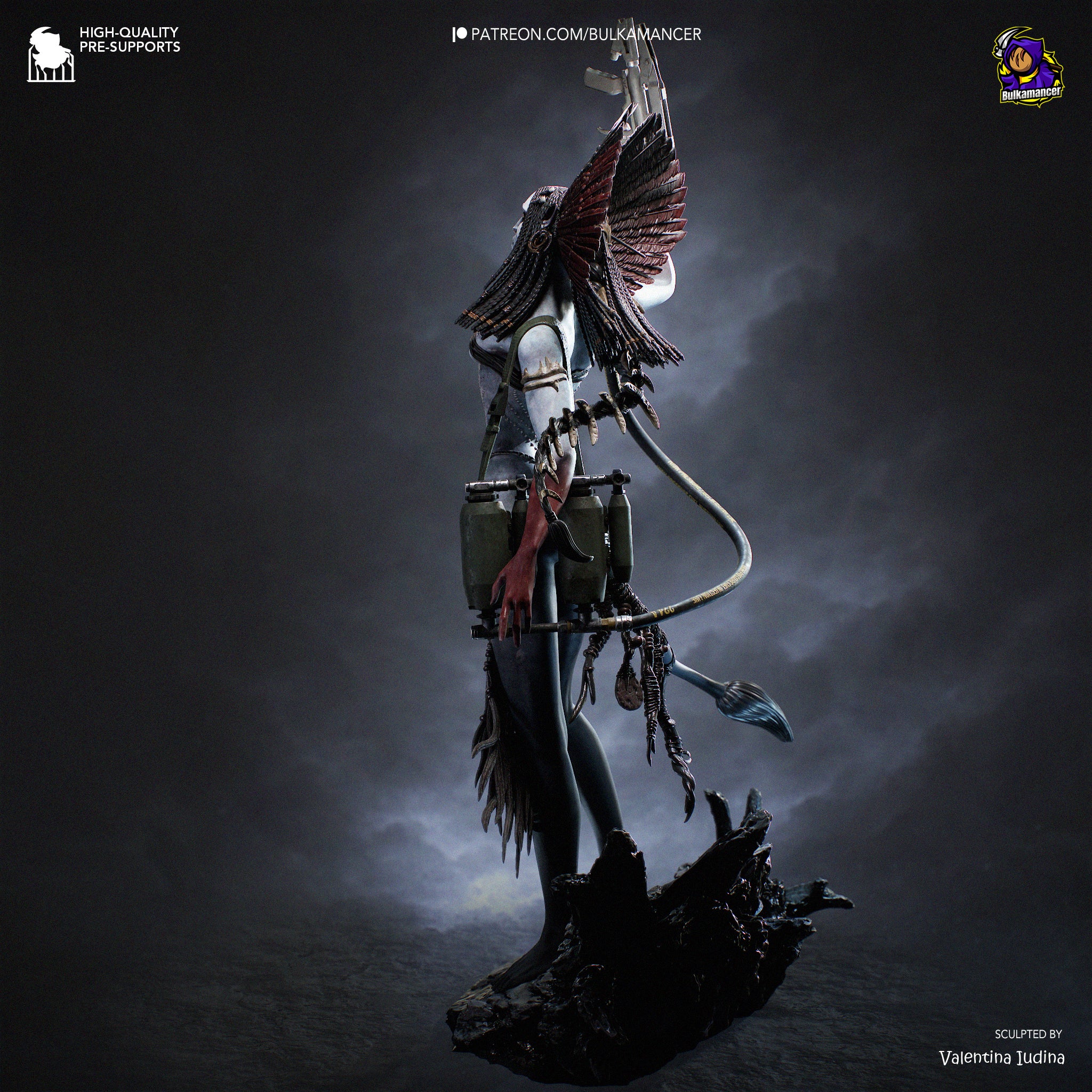 Queen of Flames | Hand-Painted 14K 3D Resin Figures | Garage Kit