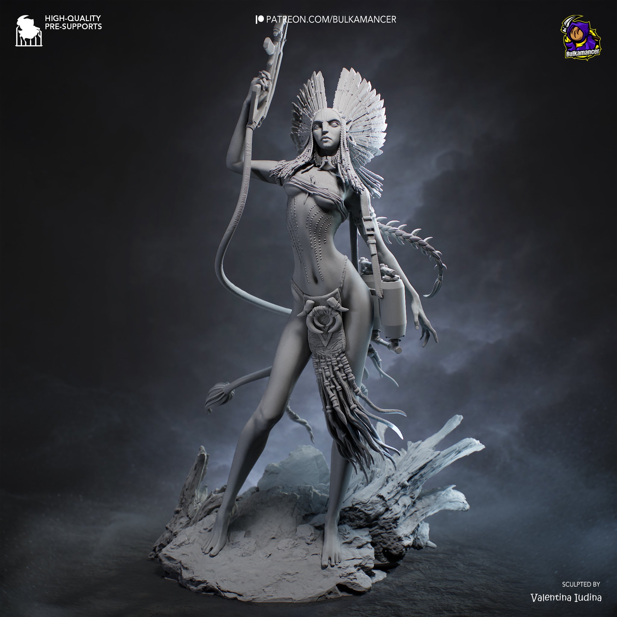 Queen of Flames | Hand-Painted 14K 3D Resin Figures | Garage Kit