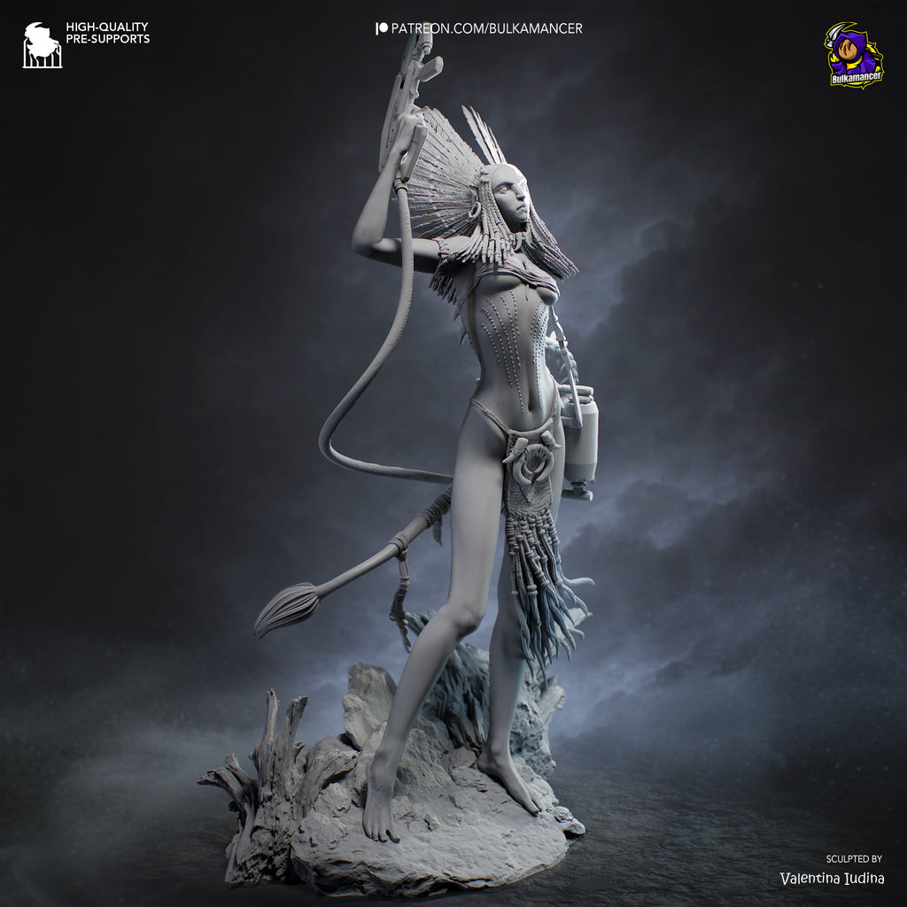 Queen of Flames | Hand-Painted 14K 3D Resin Figures | Garage Kit
