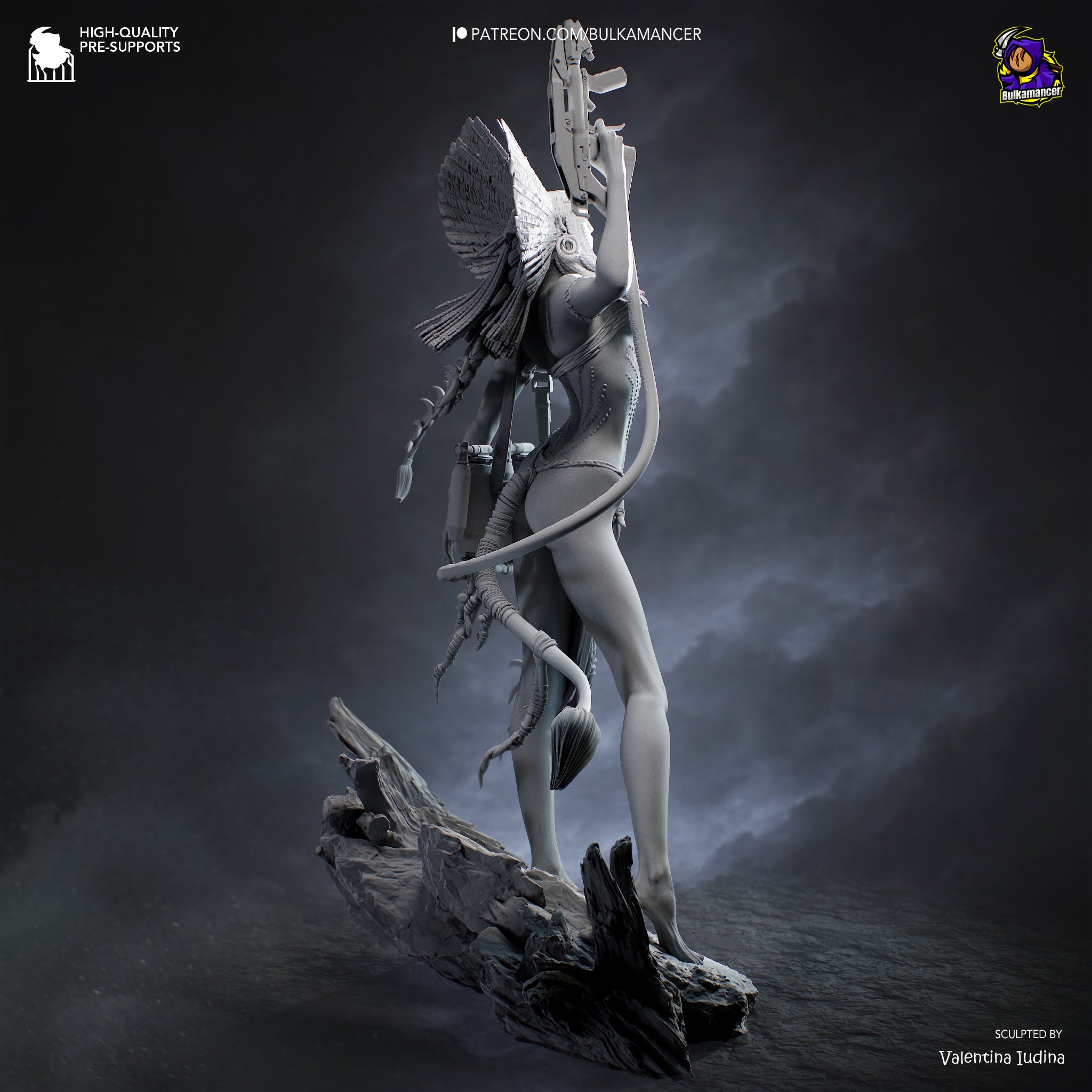 Queen of Flames | Hand-Painted 14K 3D Resin Figures | Garage Kit