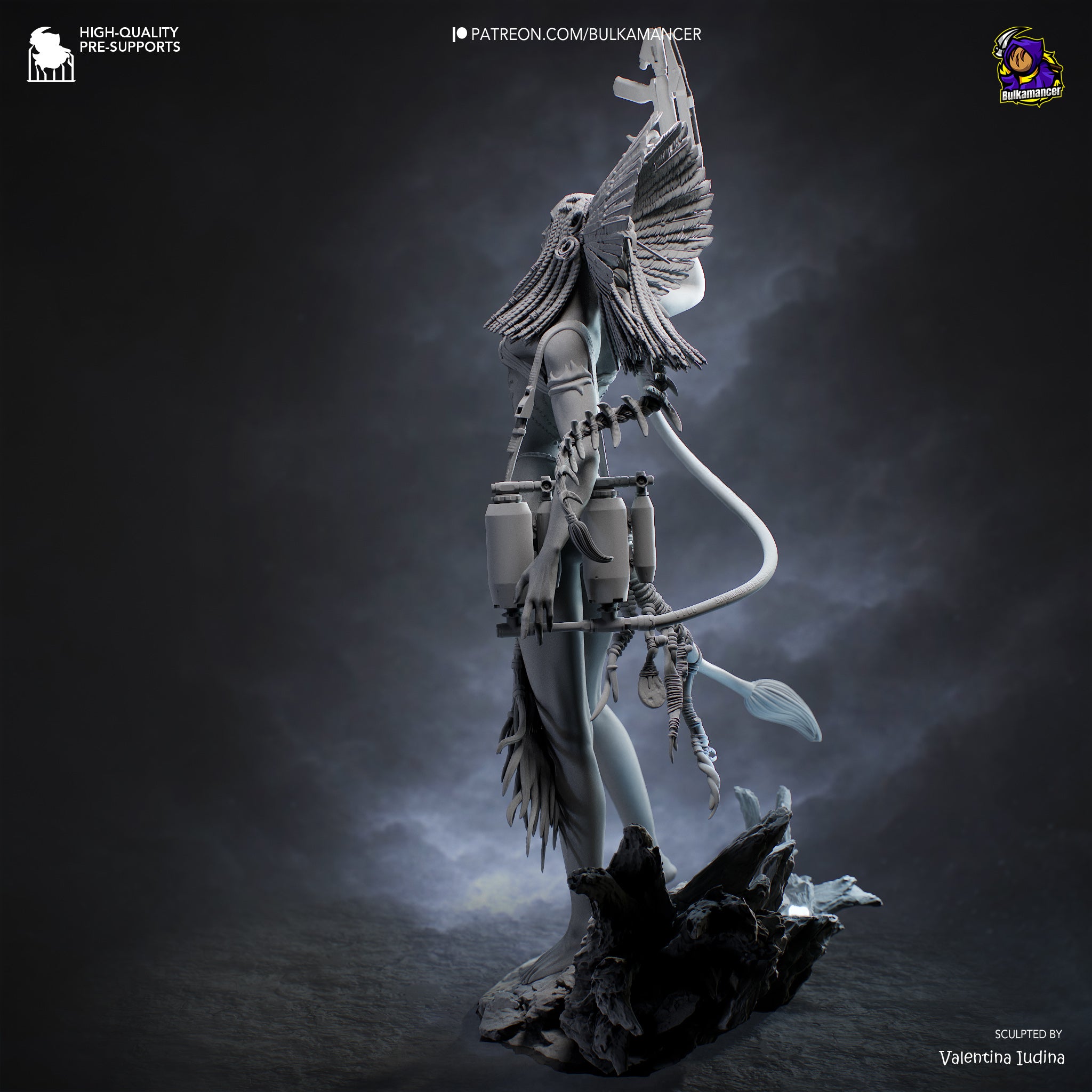Queen of Flames | Hand-Painted 14K 3D Resin Figures | Garage Kit