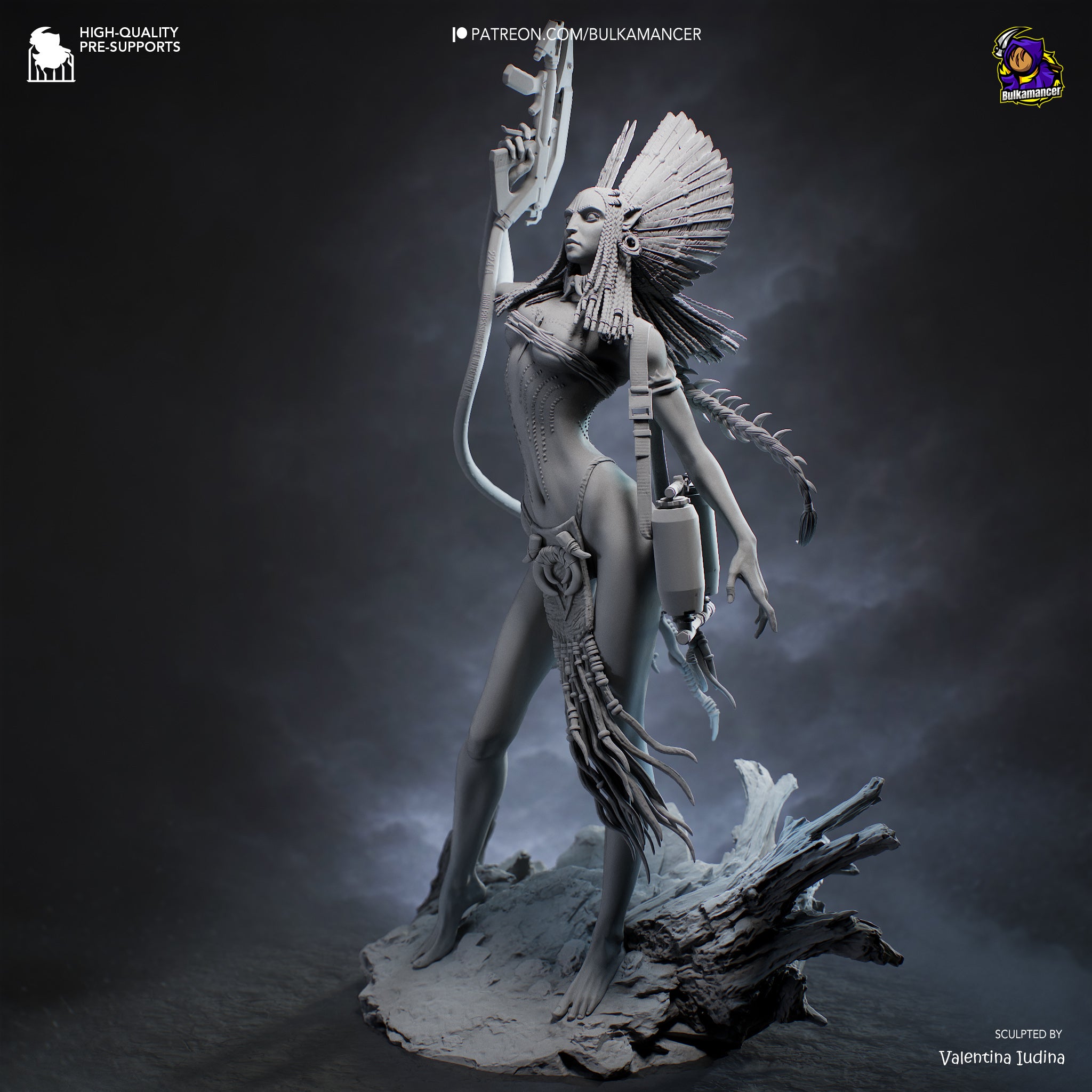 Queen of Flames | Hand-Painted 14K 3D Resin Figures | Garage Kit