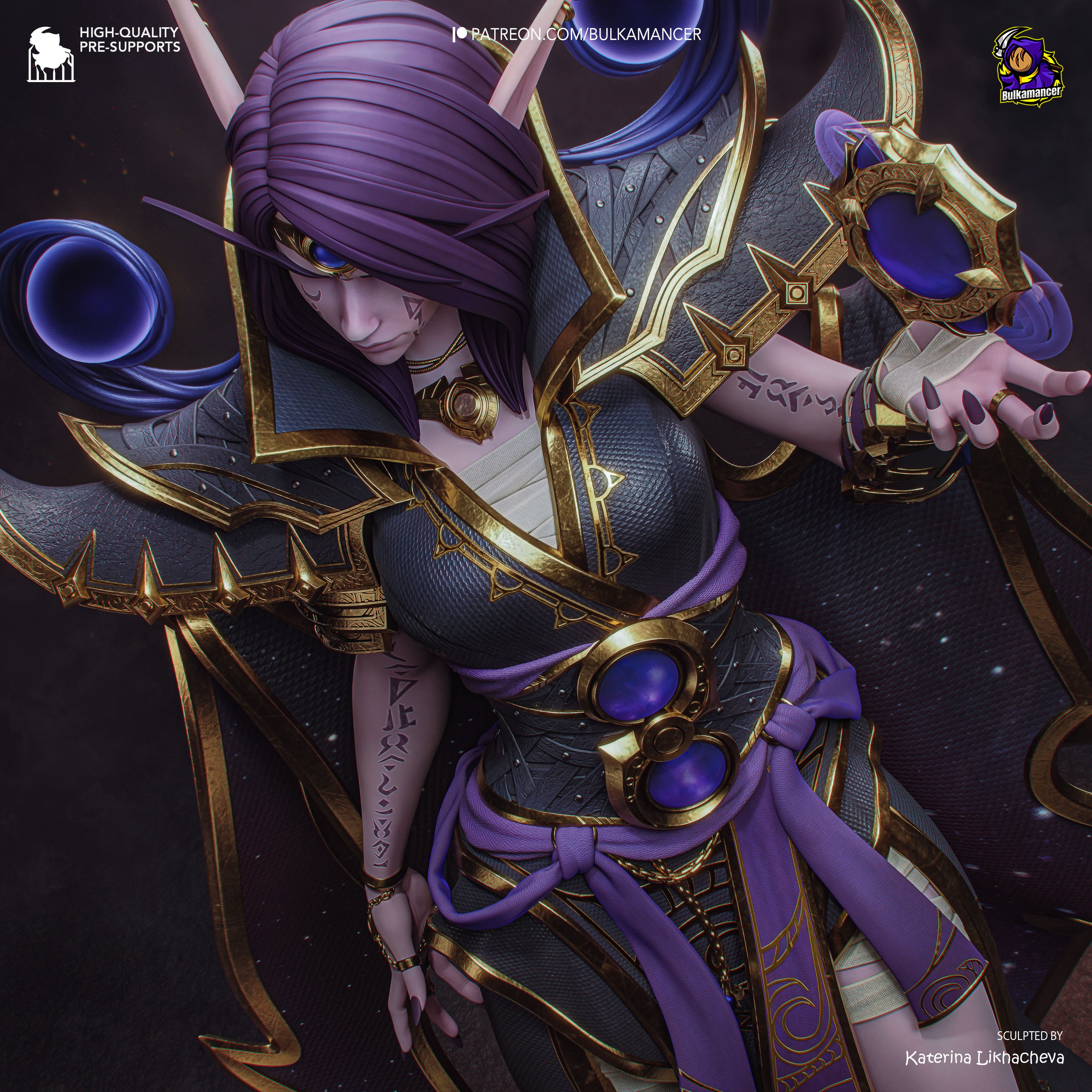 Dark Magician | Hand-Painted 14K 3D Resin Figures | Garage Kit