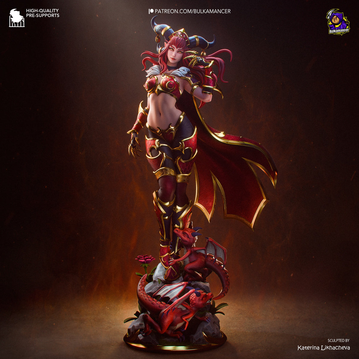 Alexstrasza – World of Warcraft resin collector statue full front view