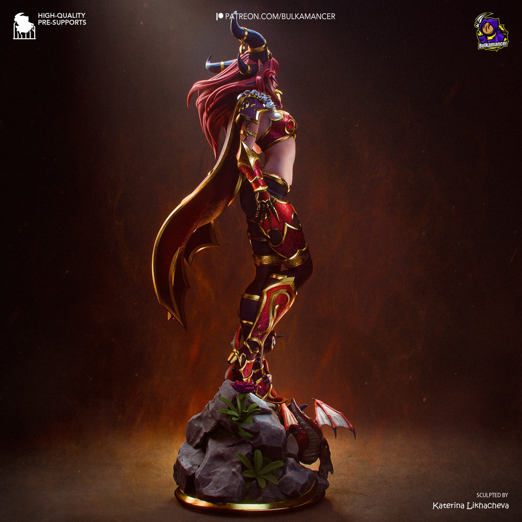 Alexstrasza – World of Warcraft resin collector statue side view