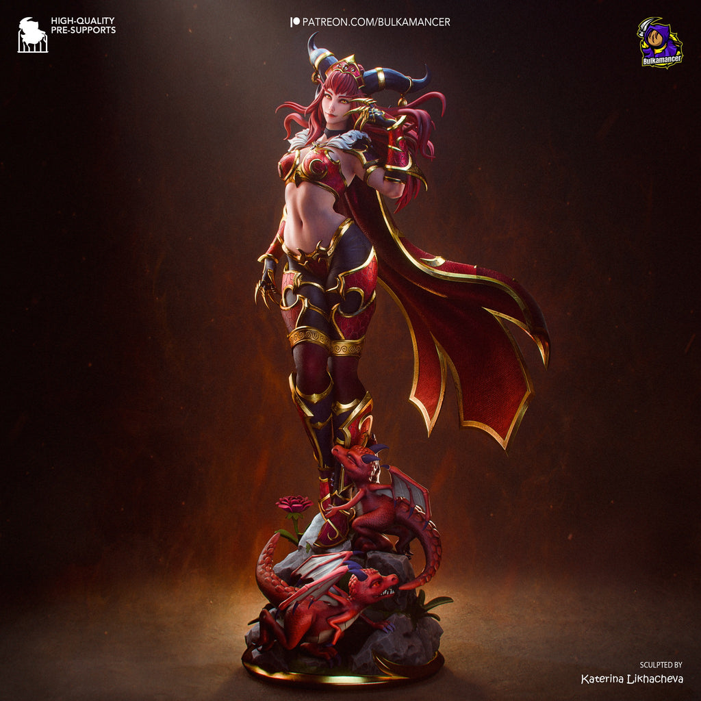 Alexstrasza – World of Warcraft resin collector statue alternate full view