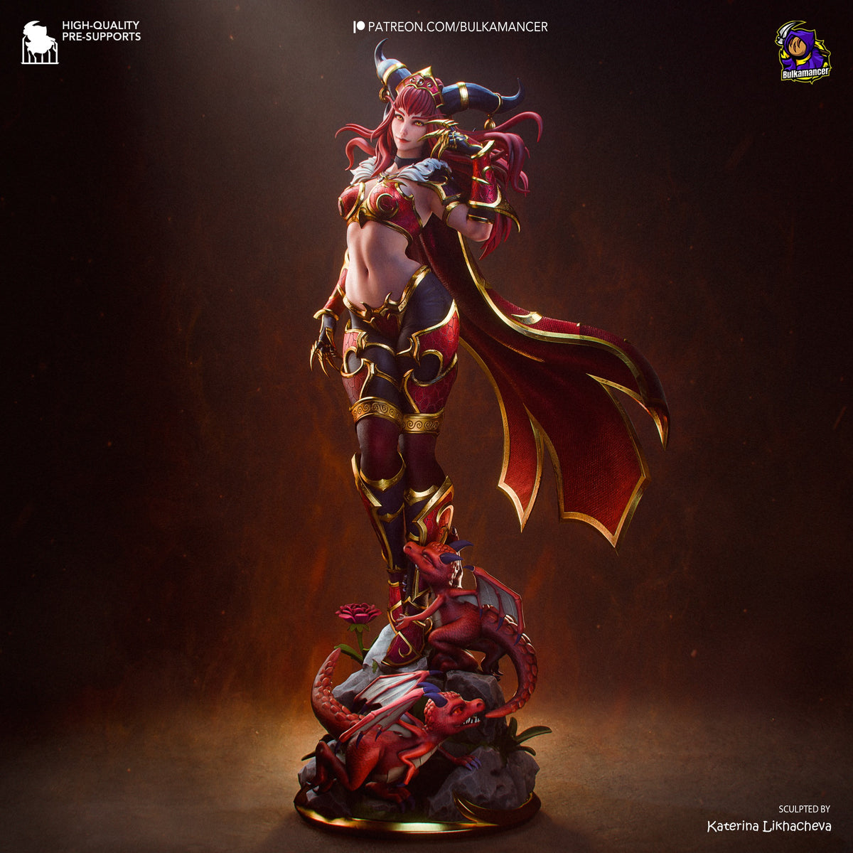 Alexstrasza – World of Warcraft resin collector statue alternate full view