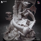Alexstrasza – unpainted resin sculpt dragon base detail
