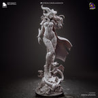 Alexstrasza – unpainted resin sculpt front three-quarter view