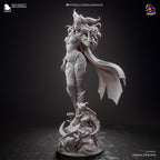 Alexstrasza – unpainted resin sculpt rear three-quarter view